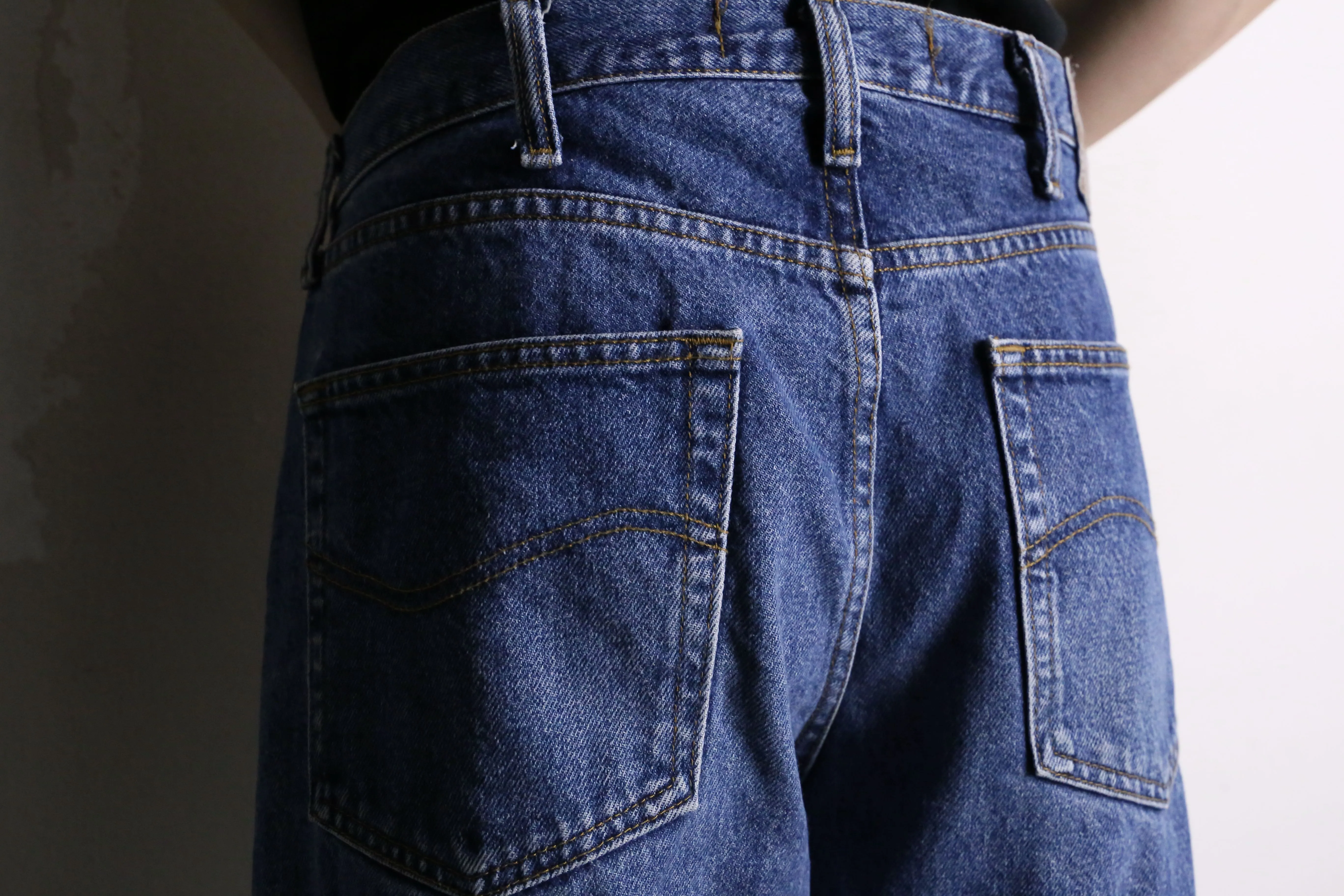 remake “再構築” docking flare denim pants