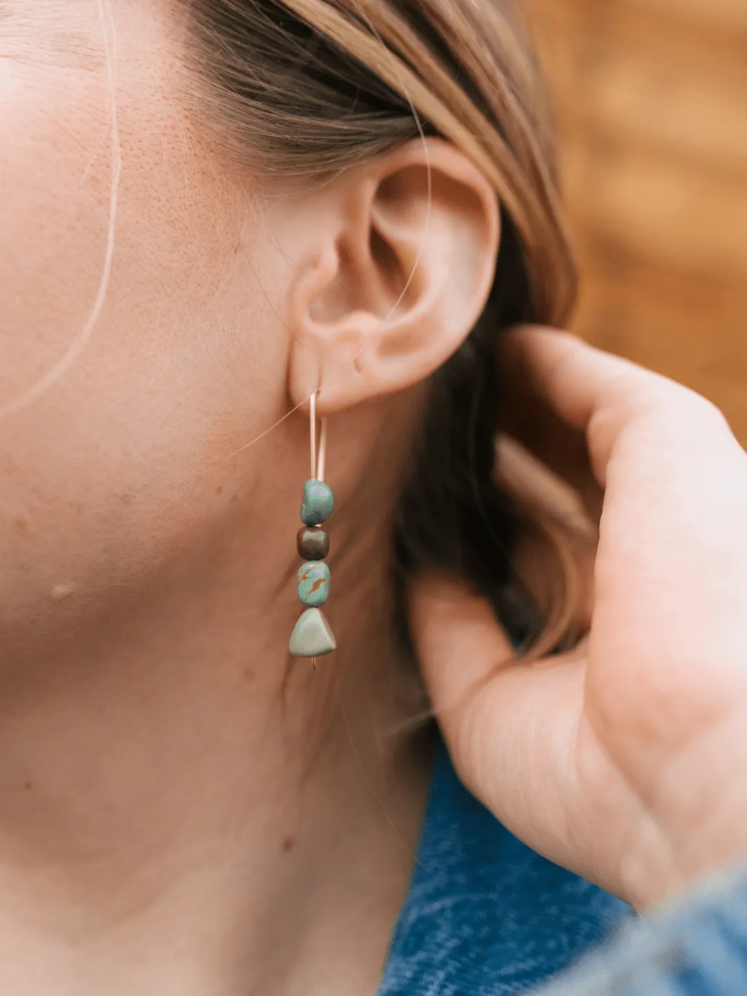 River Turquoise Earrings