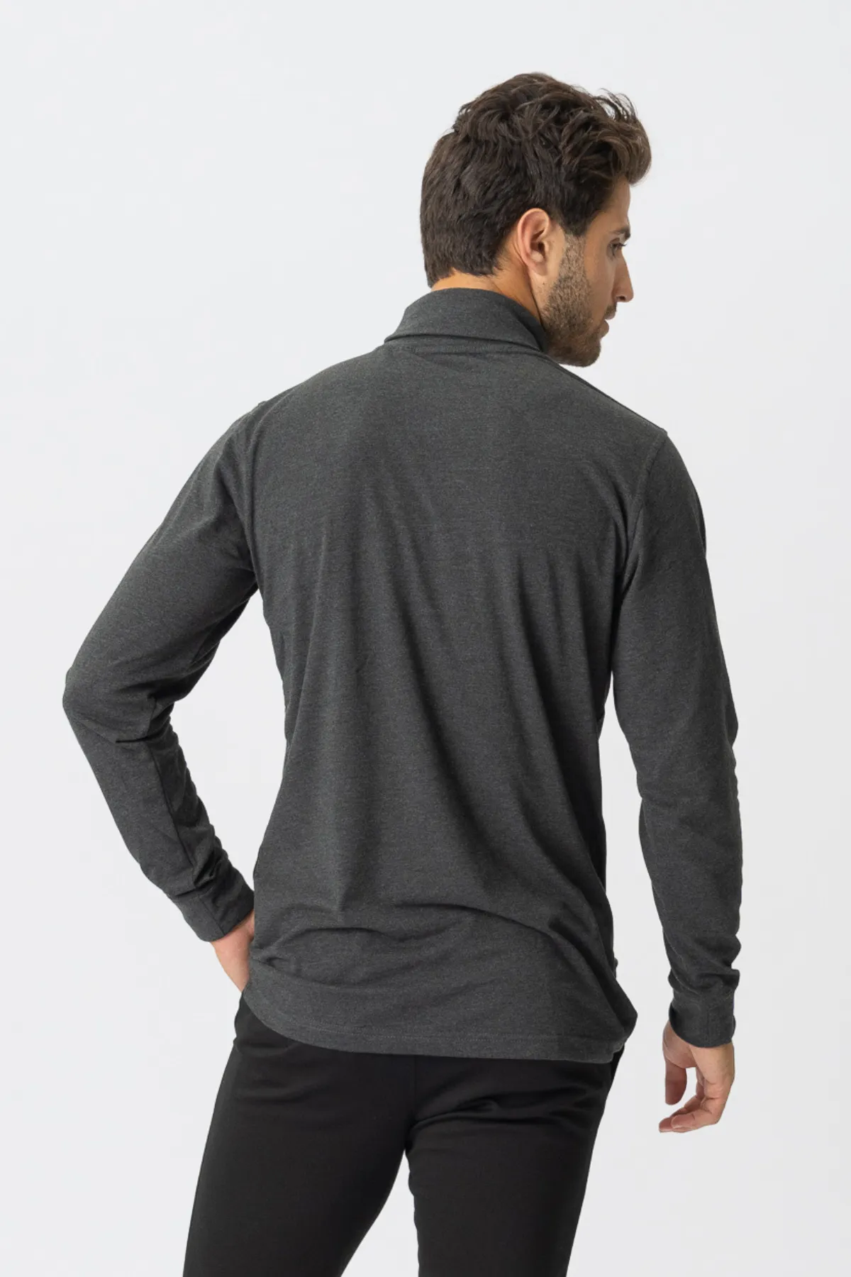 Rollneck jumper - Dark grey