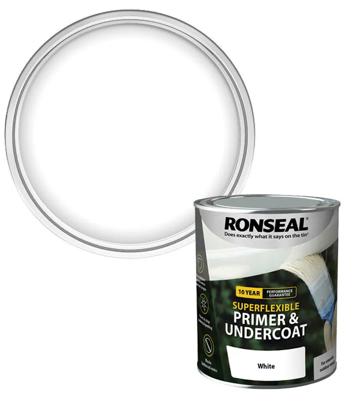 Ronseal 10 Year Superflexible Wood Primer & Undercoat - 750ml