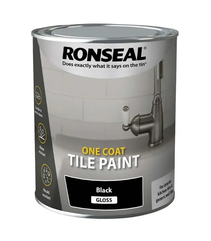 Ronseal One Coat Water Based Tile Paint - 750ml