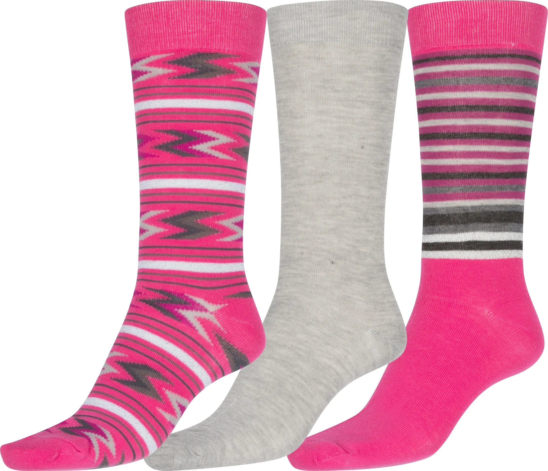 Sakkas Alpa Womens Cute Colorful Design Knee High Socks Assorted 3-packs