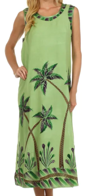 Sakkas Bali Palm Tank Dress