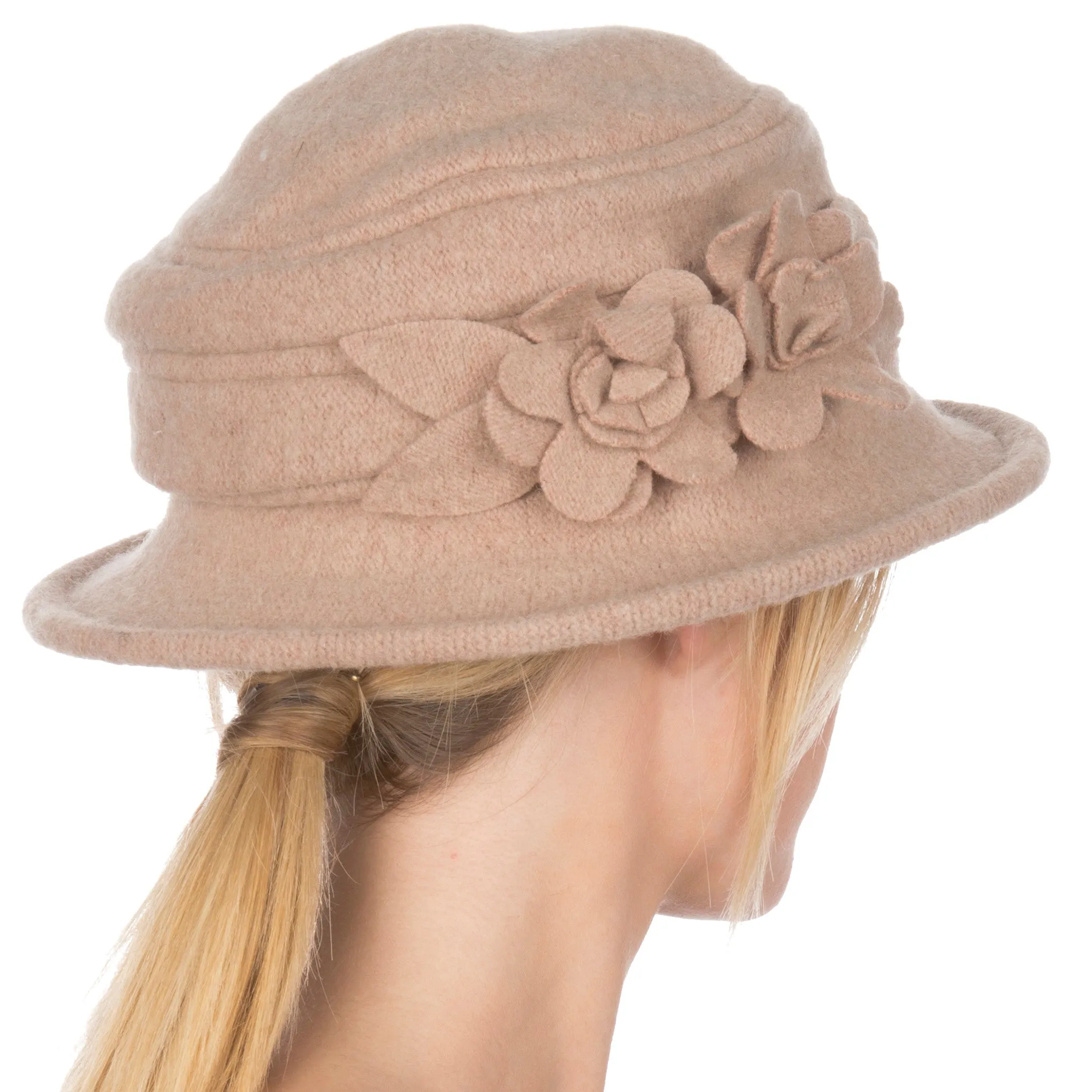 Sakkas Begonia Blossom Wool Hat