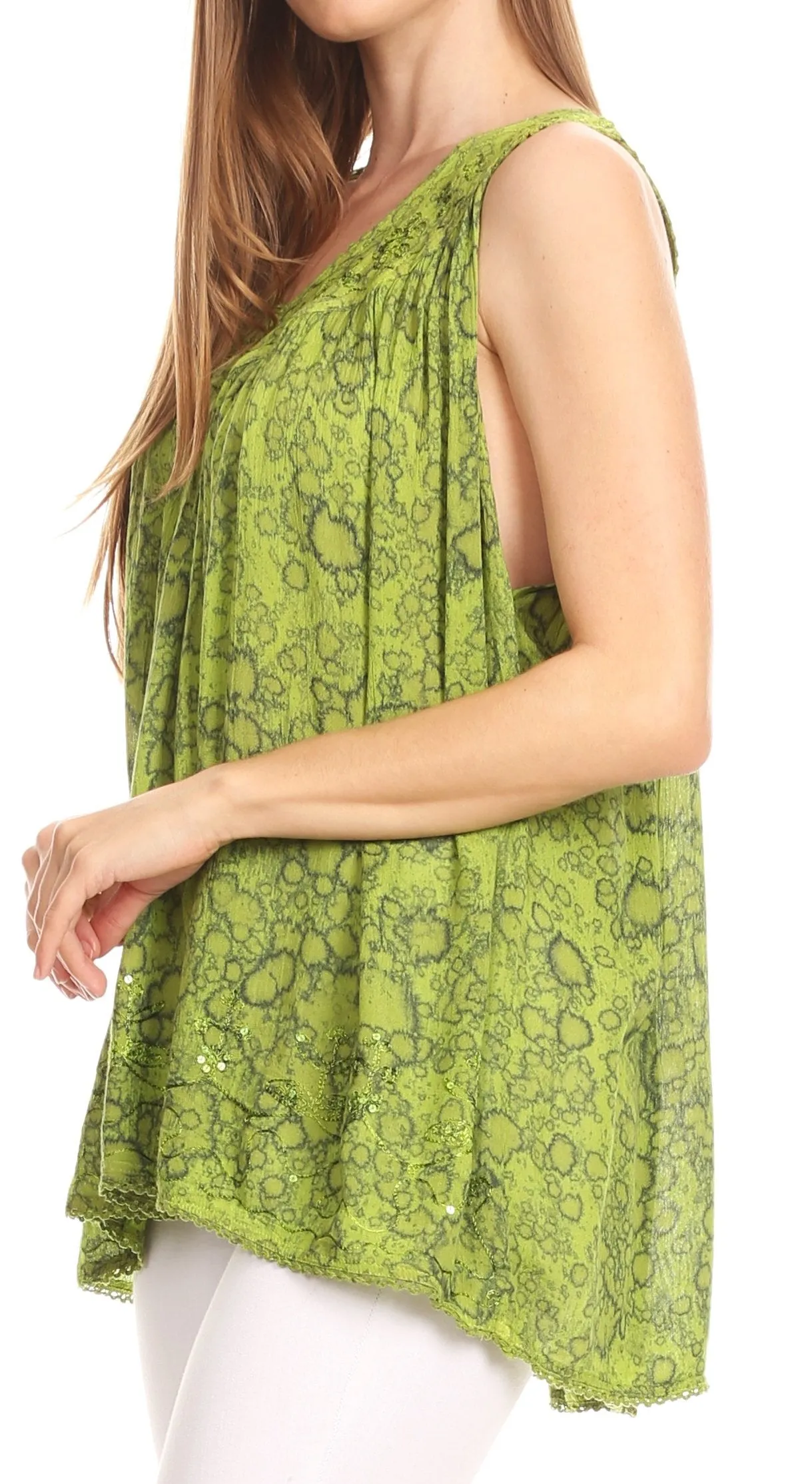 Sakkas Bohemian Summer Sleeveless Blouse