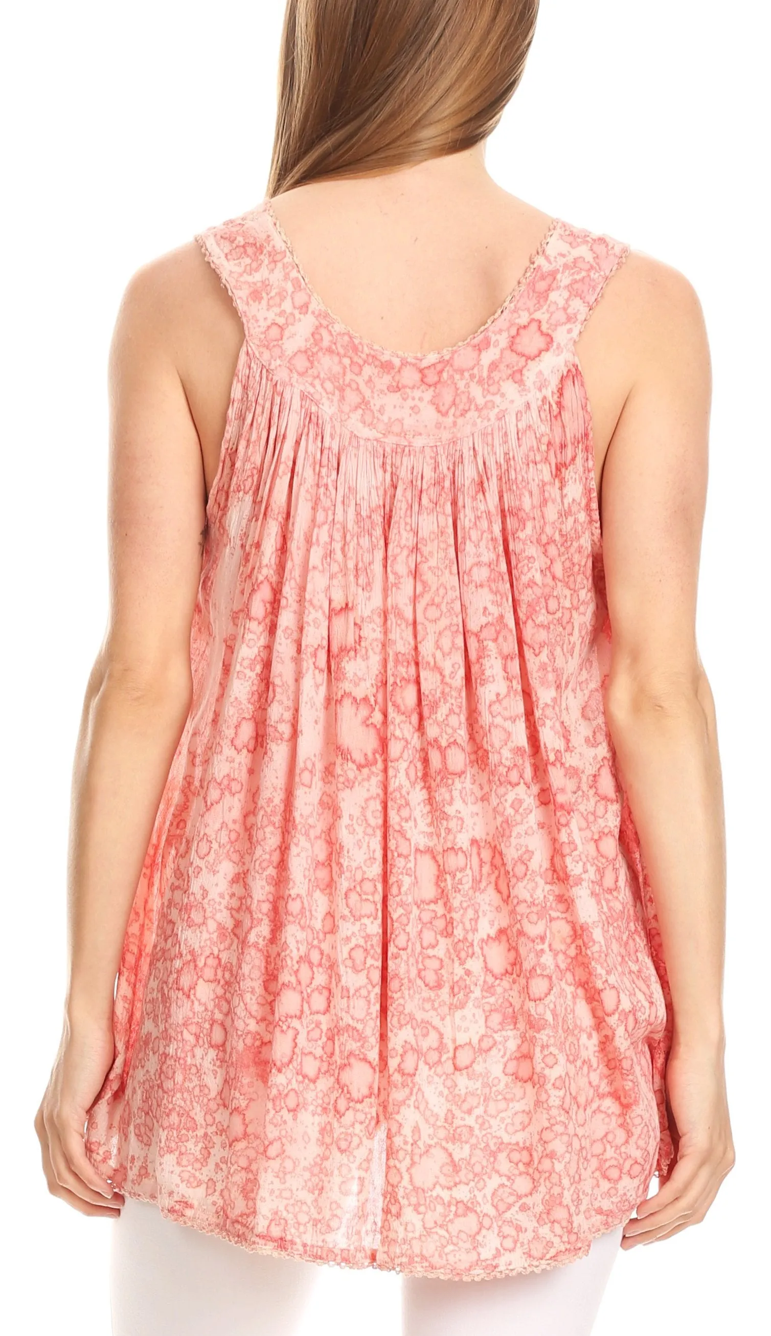 Sakkas Bohemian Summer Sleeveless Blouse