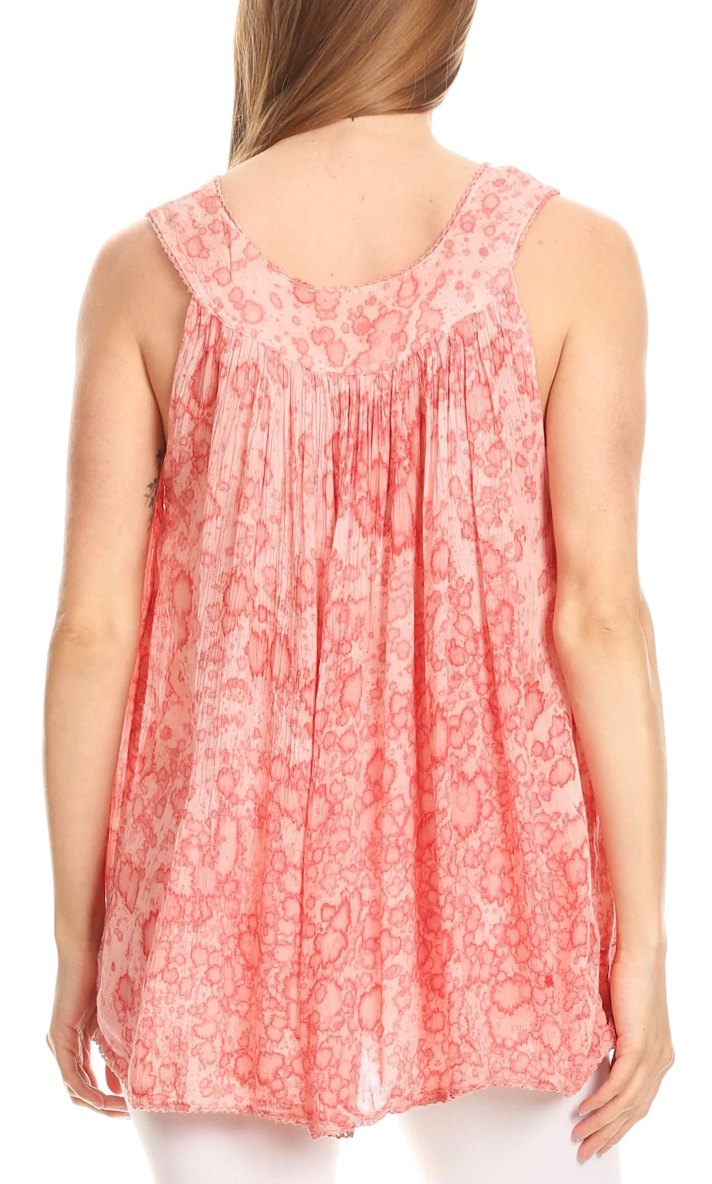 Sakkas Bohemian Summer Sleeveless Blouse