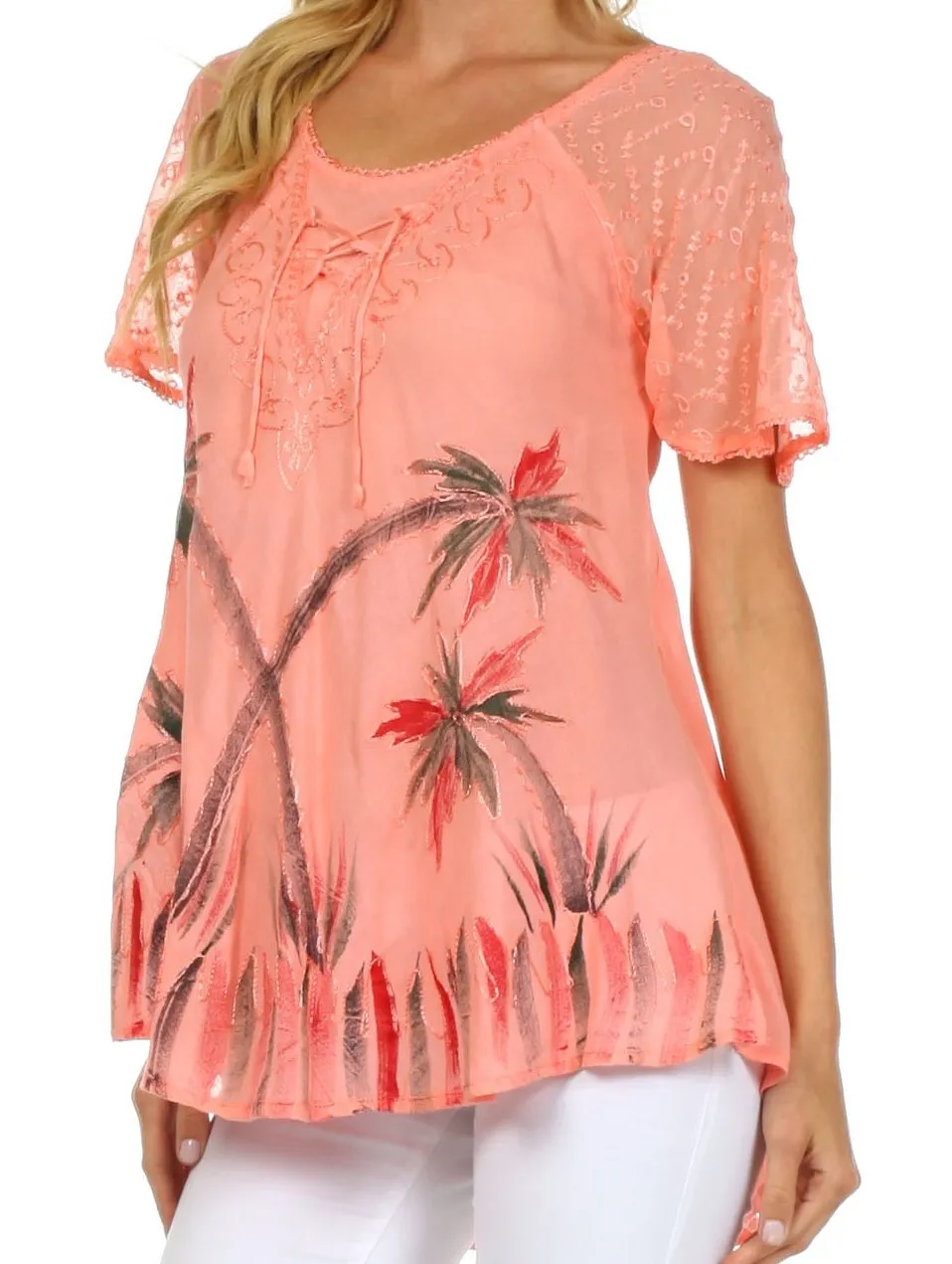 Sakkas Catalina Island Relaxed Fit Blouse