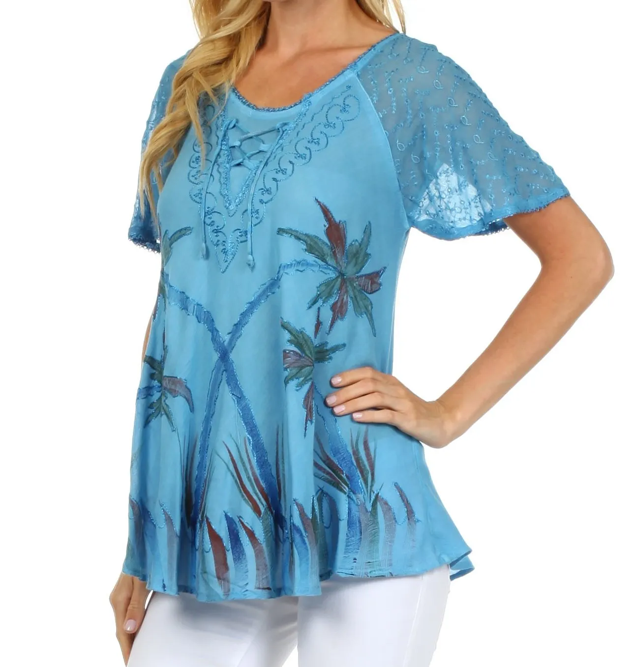 Sakkas Catalina Island Relaxed Fit Blouse