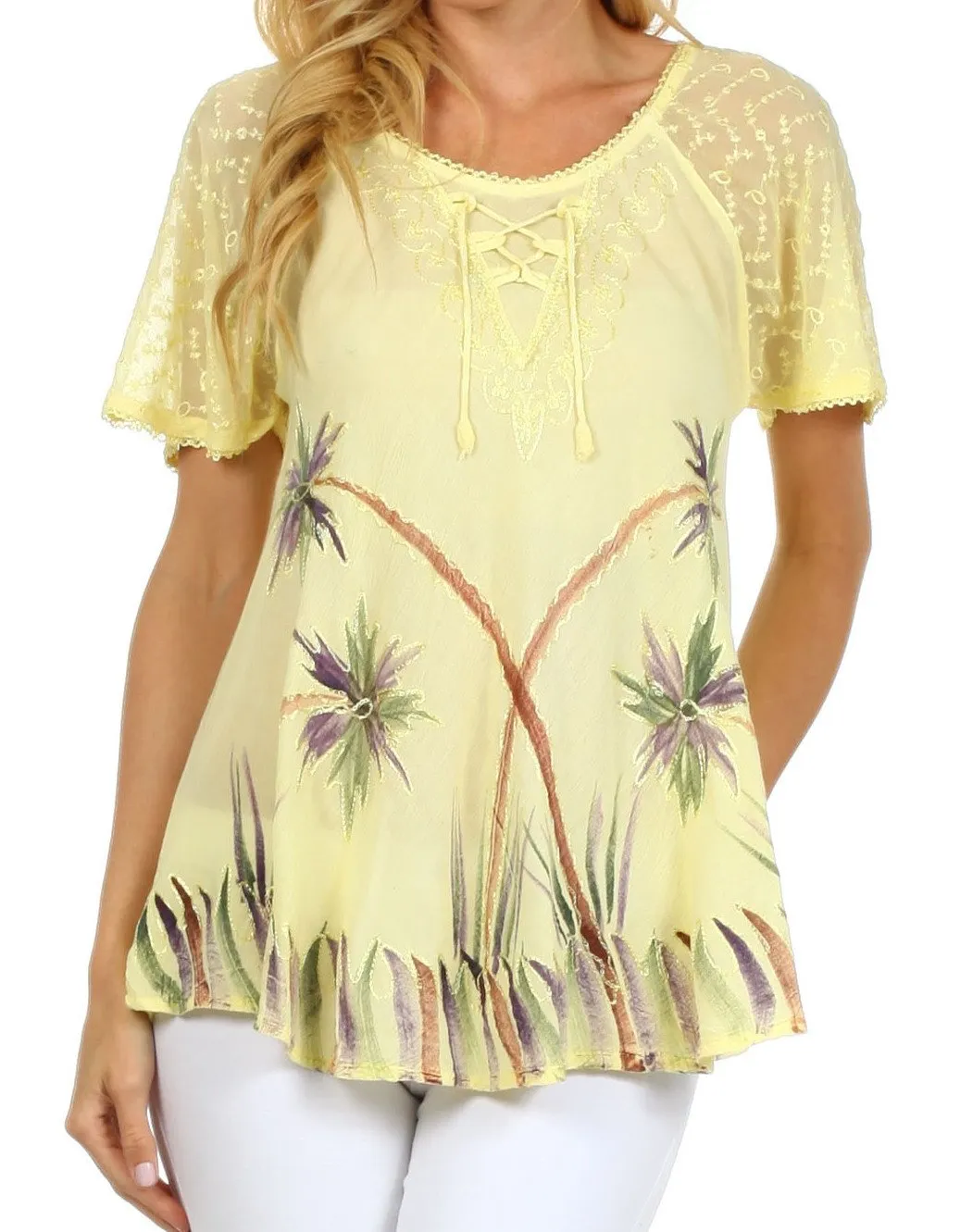 Sakkas Catalina Island Relaxed Fit Blouse