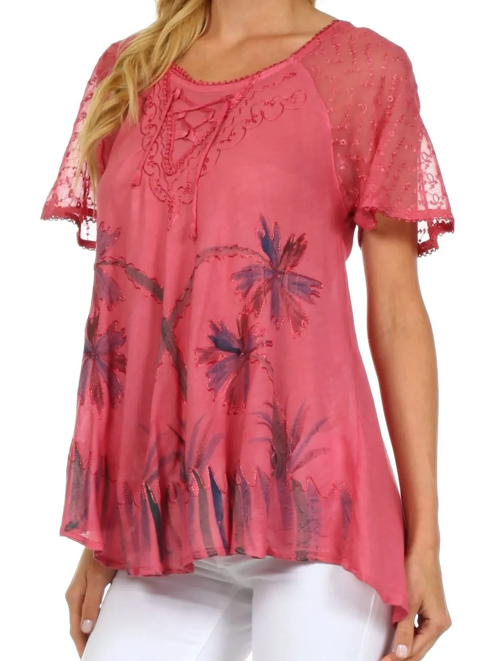 Sakkas Catalina Island Relaxed Fit Blouse