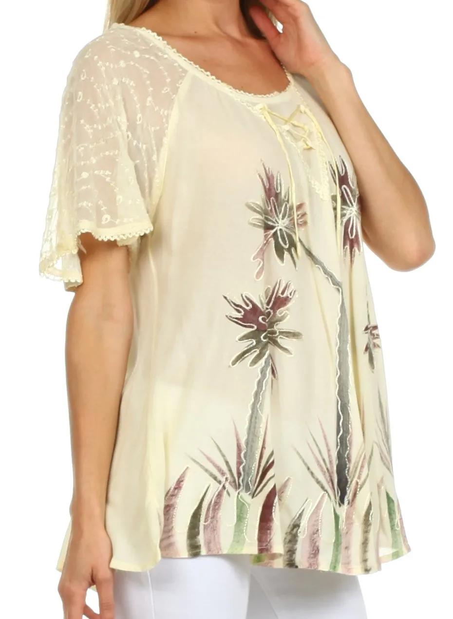 Sakkas Catalina Island Relaxed Fit Blouse