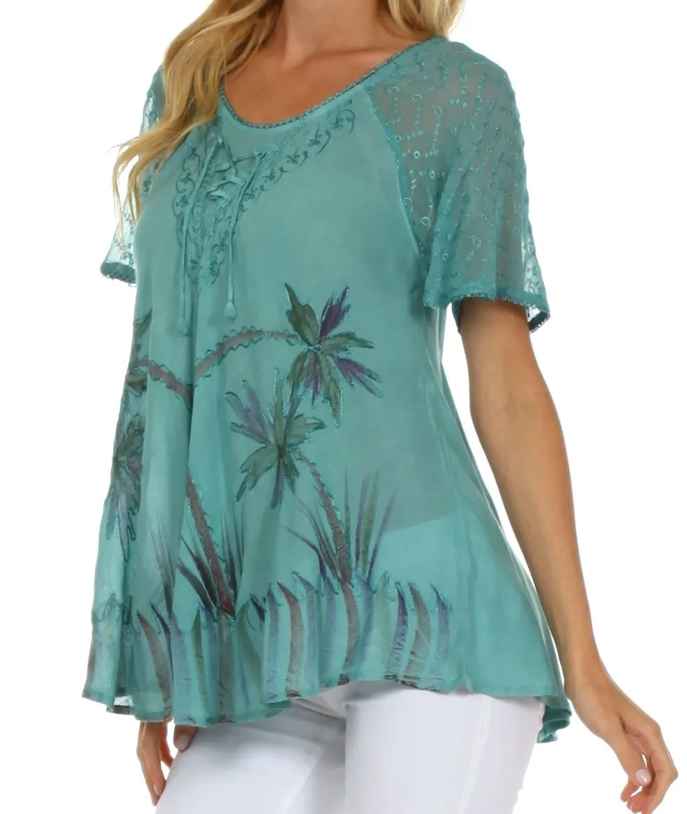 Sakkas Catalina Island Relaxed Fit Blouse