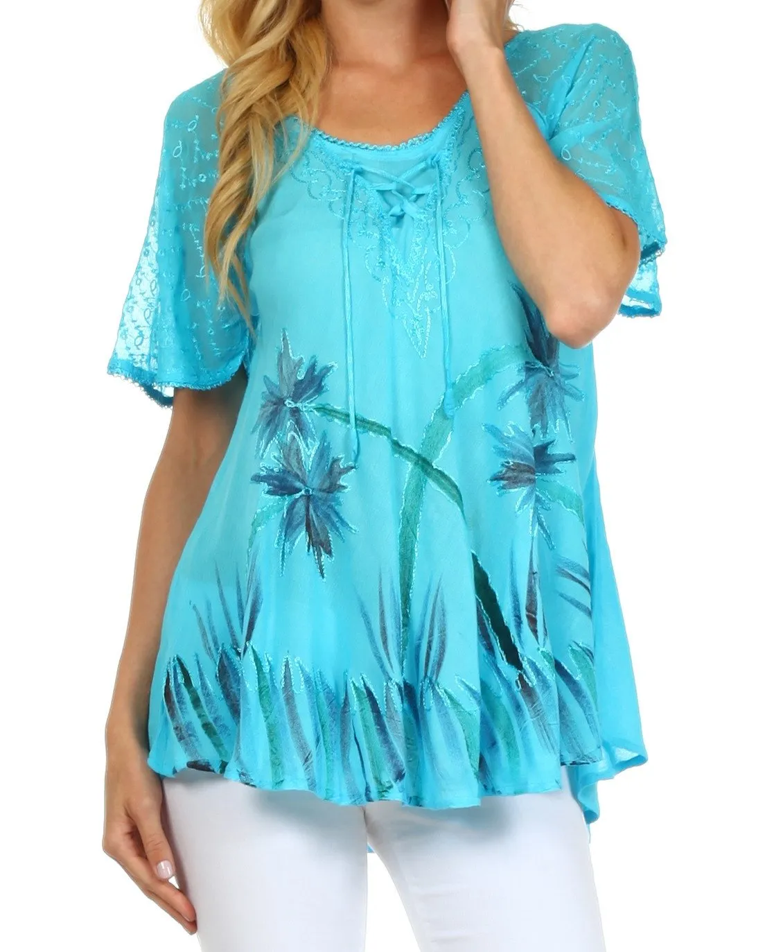 Sakkas Catalina Island Relaxed Fit Blouse