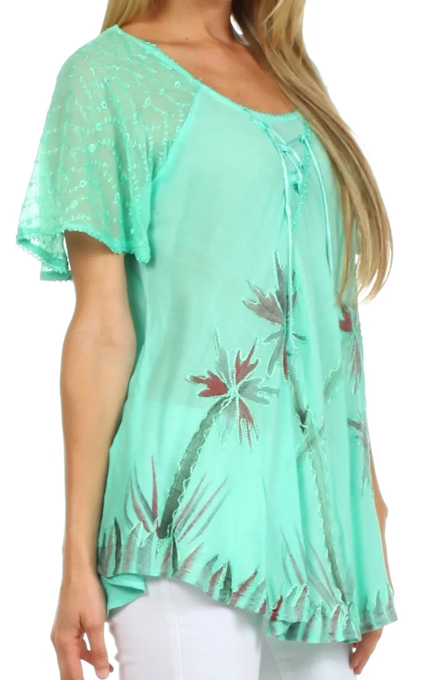 Sakkas Catalina Island Relaxed Fit Blouse