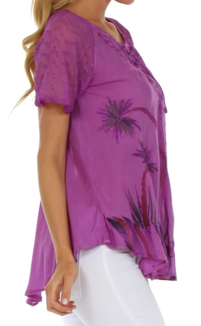 Sakkas Catalina Island Relaxed Fit Blouse