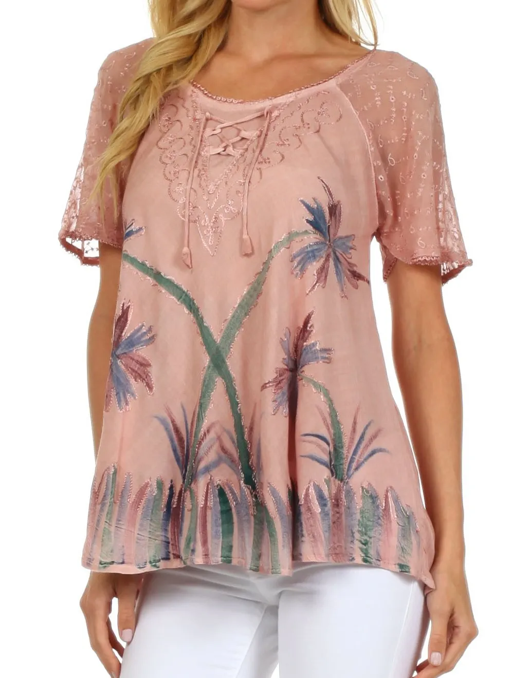 Sakkas Catalina Island Relaxed Fit Blouse