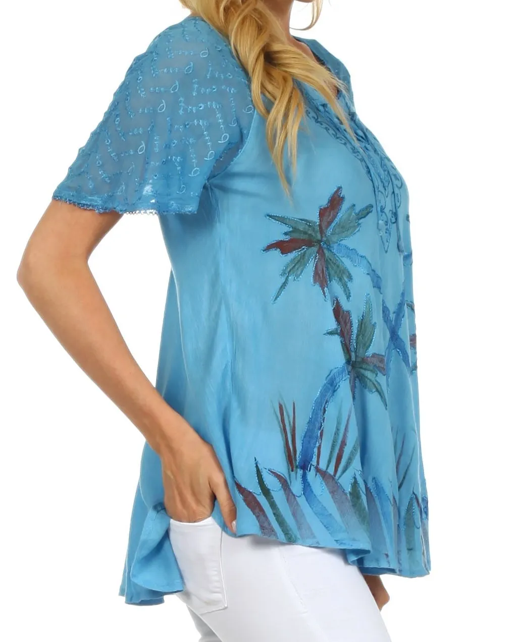 Sakkas Catalina Island Relaxed Fit Blouse