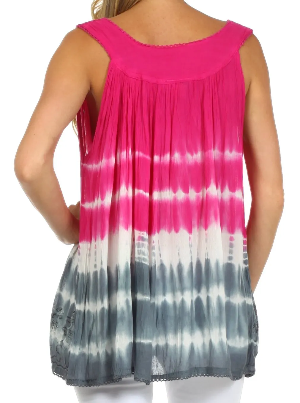 Sakkas Dakota Sky Sleeveless Blouse