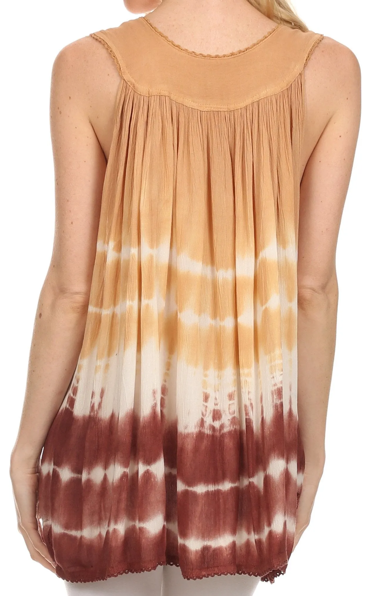 Sakkas Dakota Sky Sleeveless Blouse