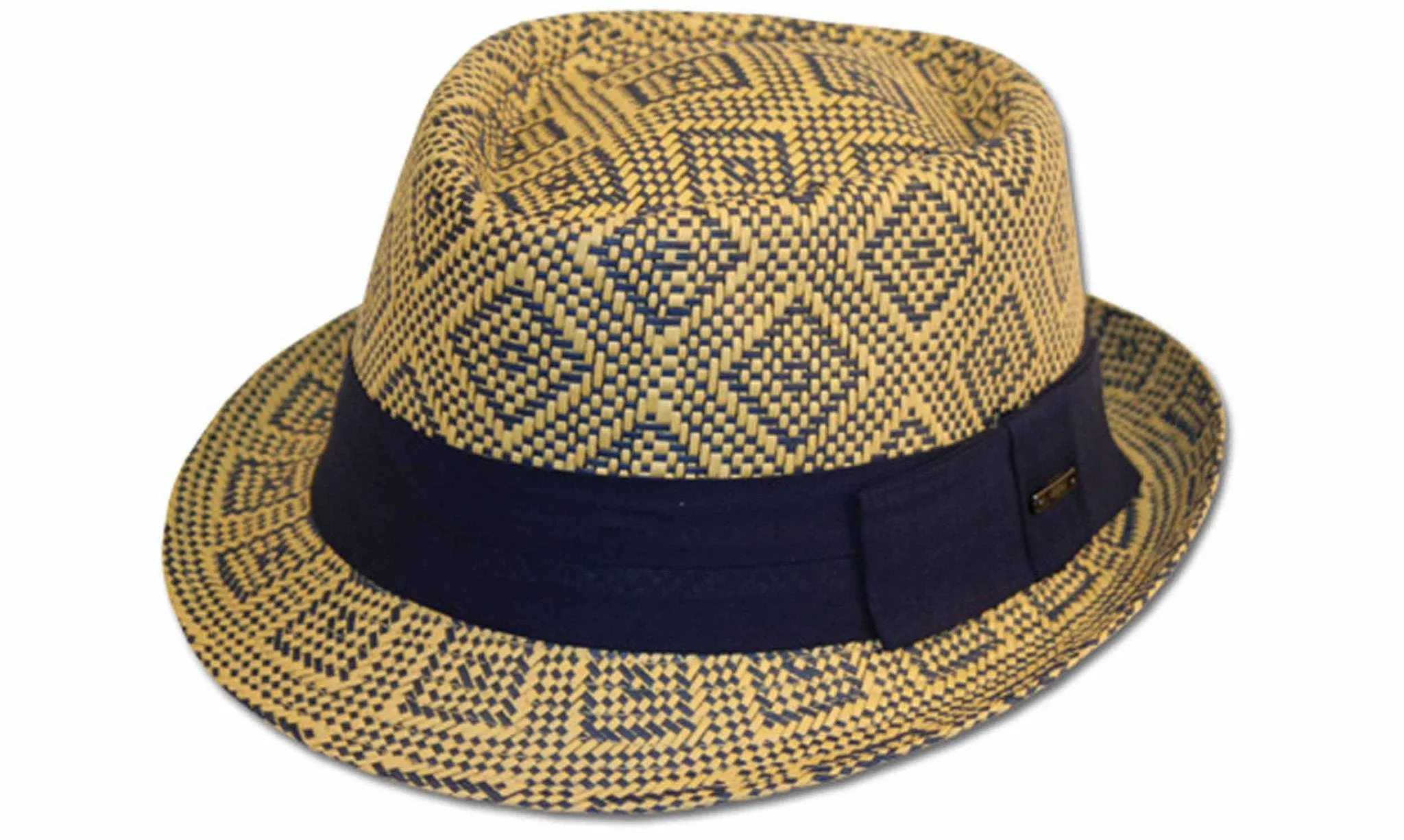 Sakkas Diamond Two Tone Straw Fedora