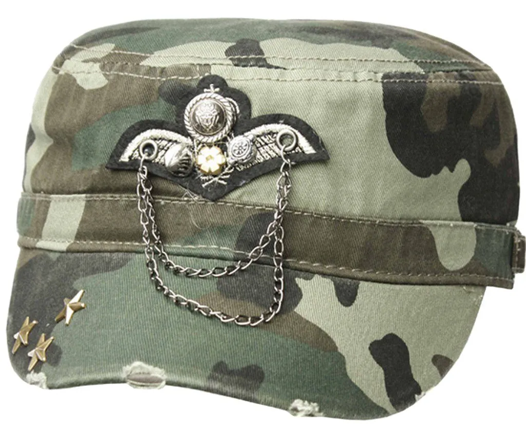 Sakkas Distressed Military Cadet Cap