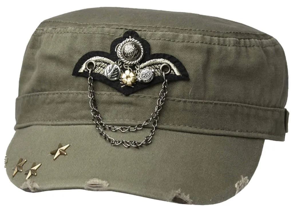 Sakkas Distressed Military Cadet Cap