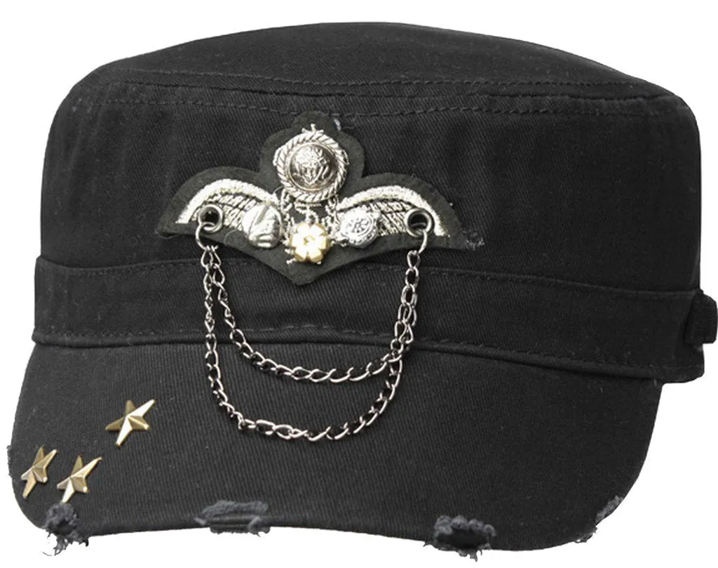 Sakkas Distressed Military Cadet Cap