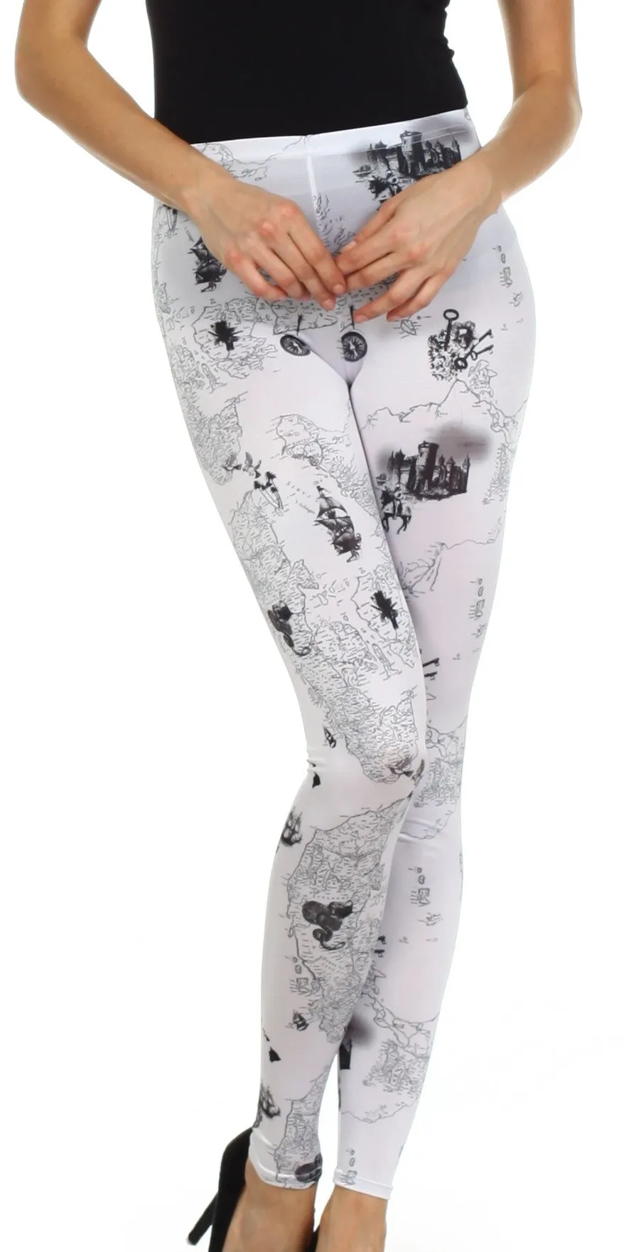 Sakkas Graphic Print Fashion Leggings