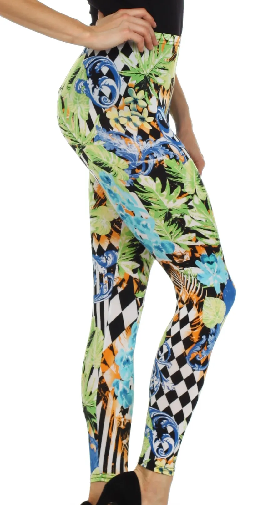 Sakkas Graphic Print Fashion Leggings