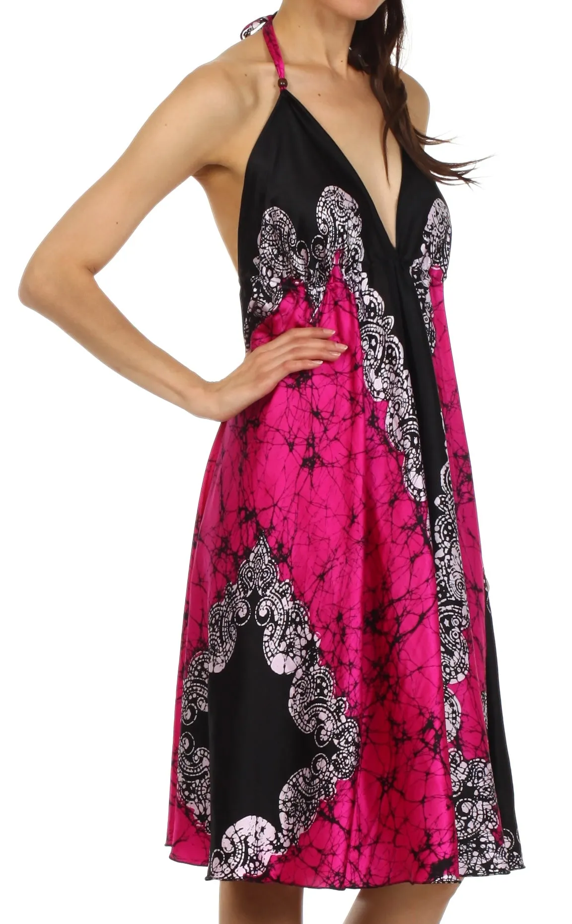 Sakkas Isis Silky Halter Dress