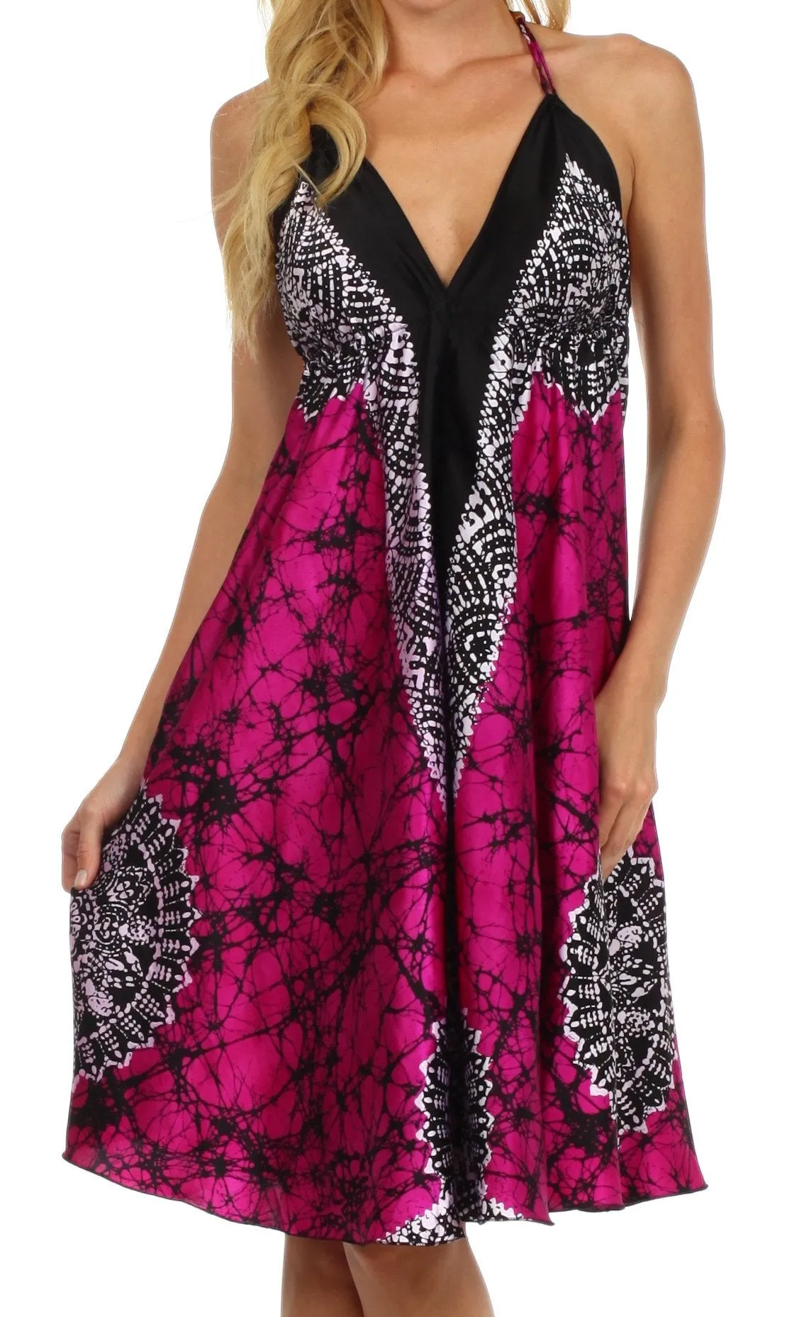 Sakkas Isis Silky Halter Dress