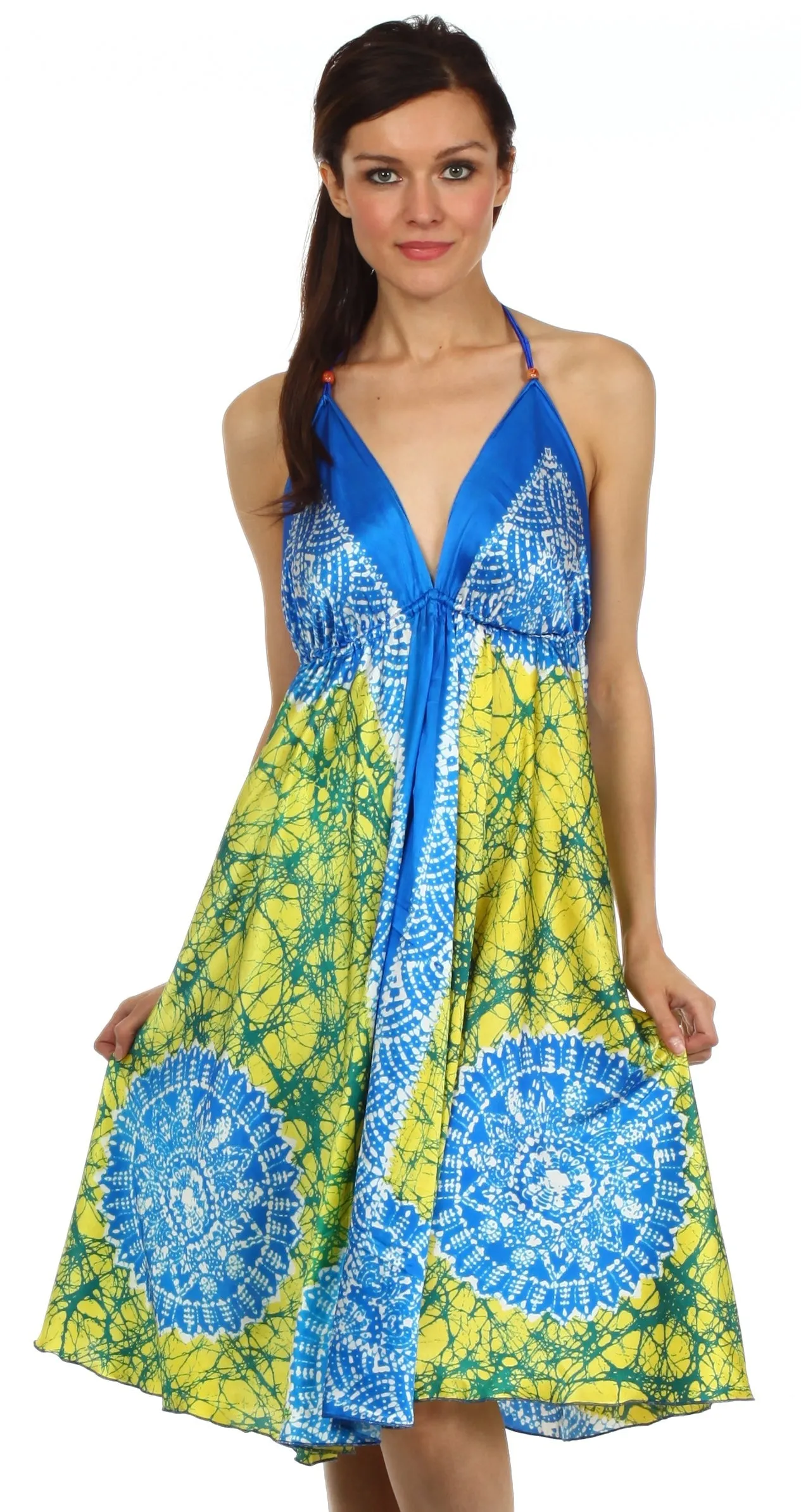 Sakkas Isis Silky Halter Dress