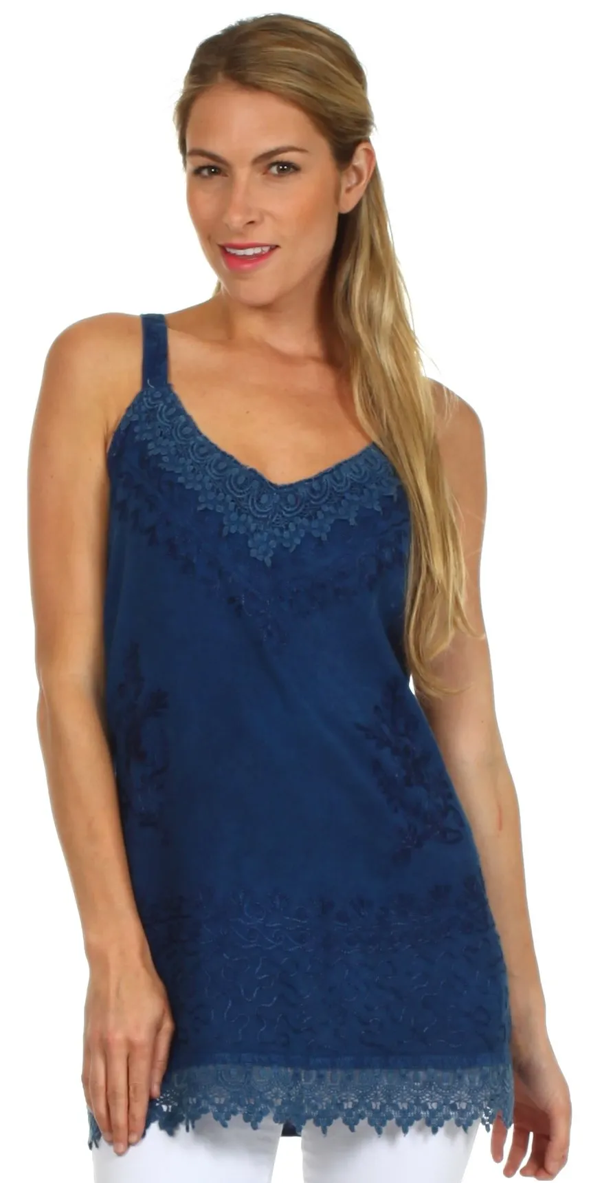 Sakkas Padma Stonewashed Rayon Tank Top