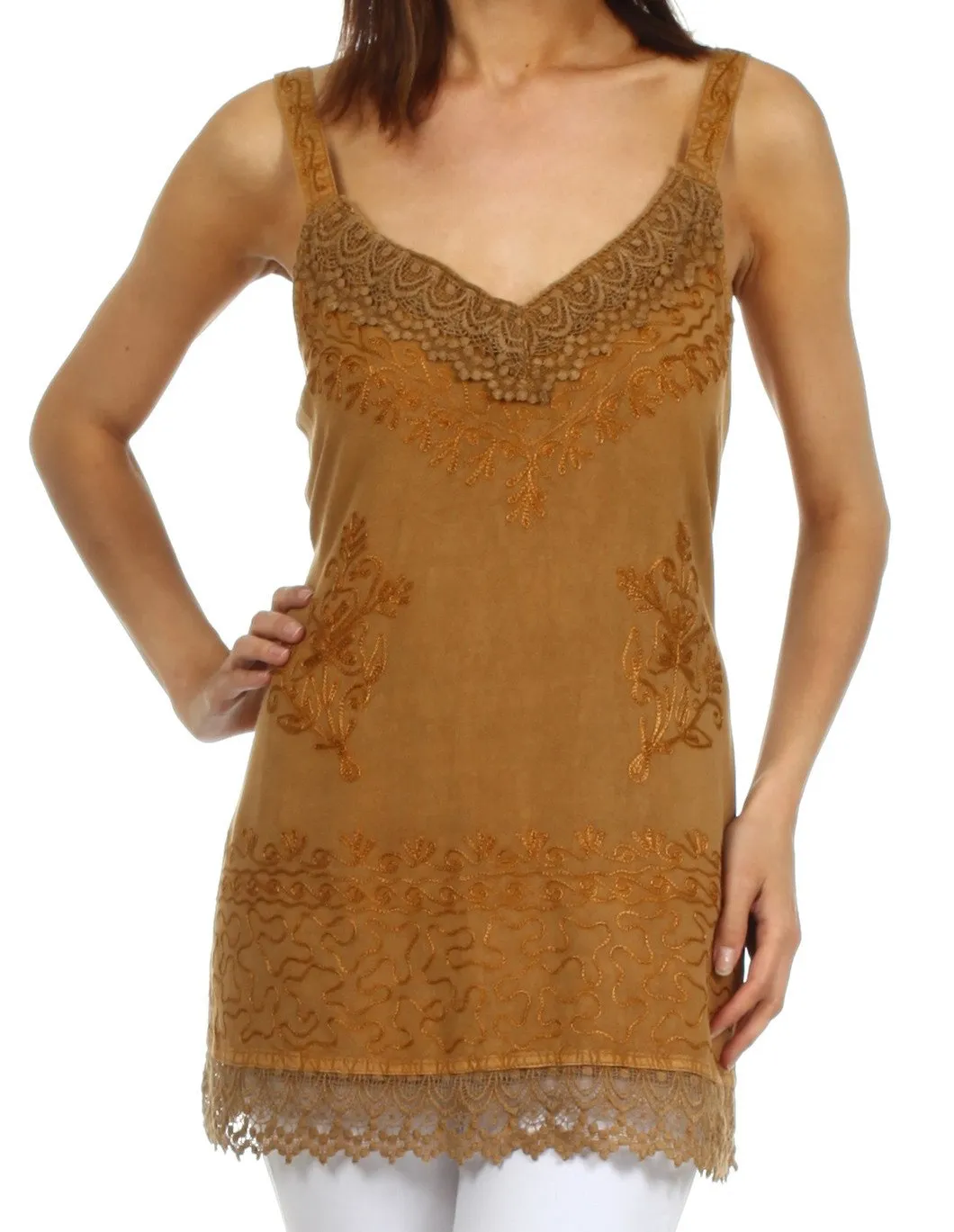 Sakkas Padma Stonewashed Rayon Tank Top