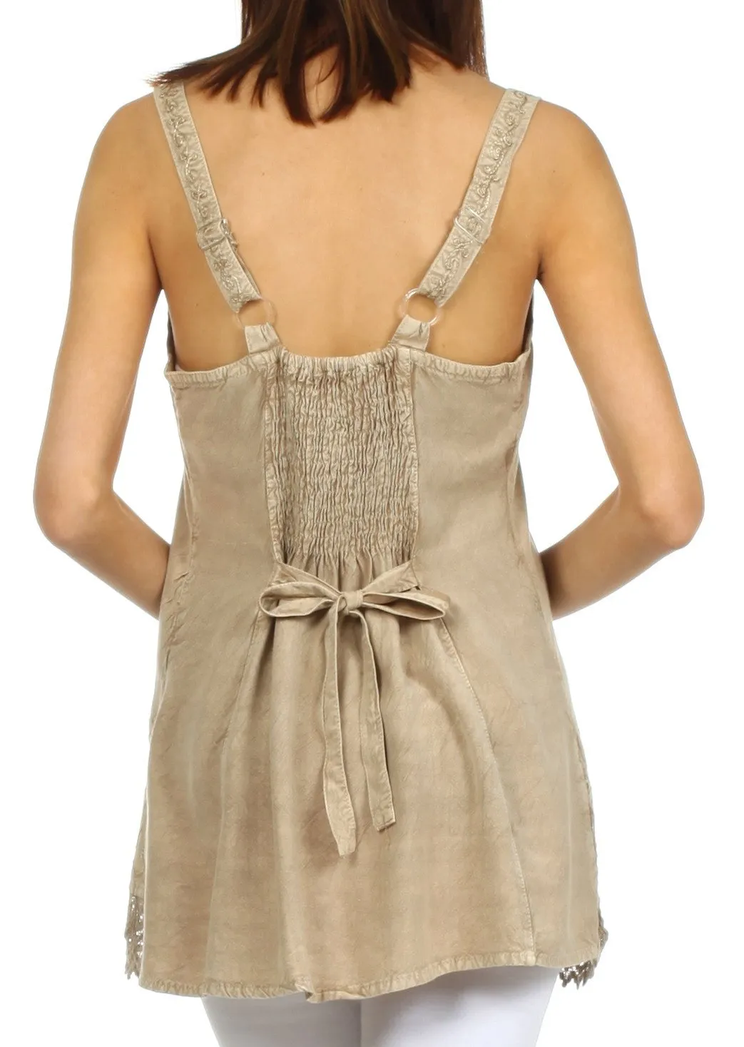 Sakkas Padma Stonewashed Rayon Tank Top