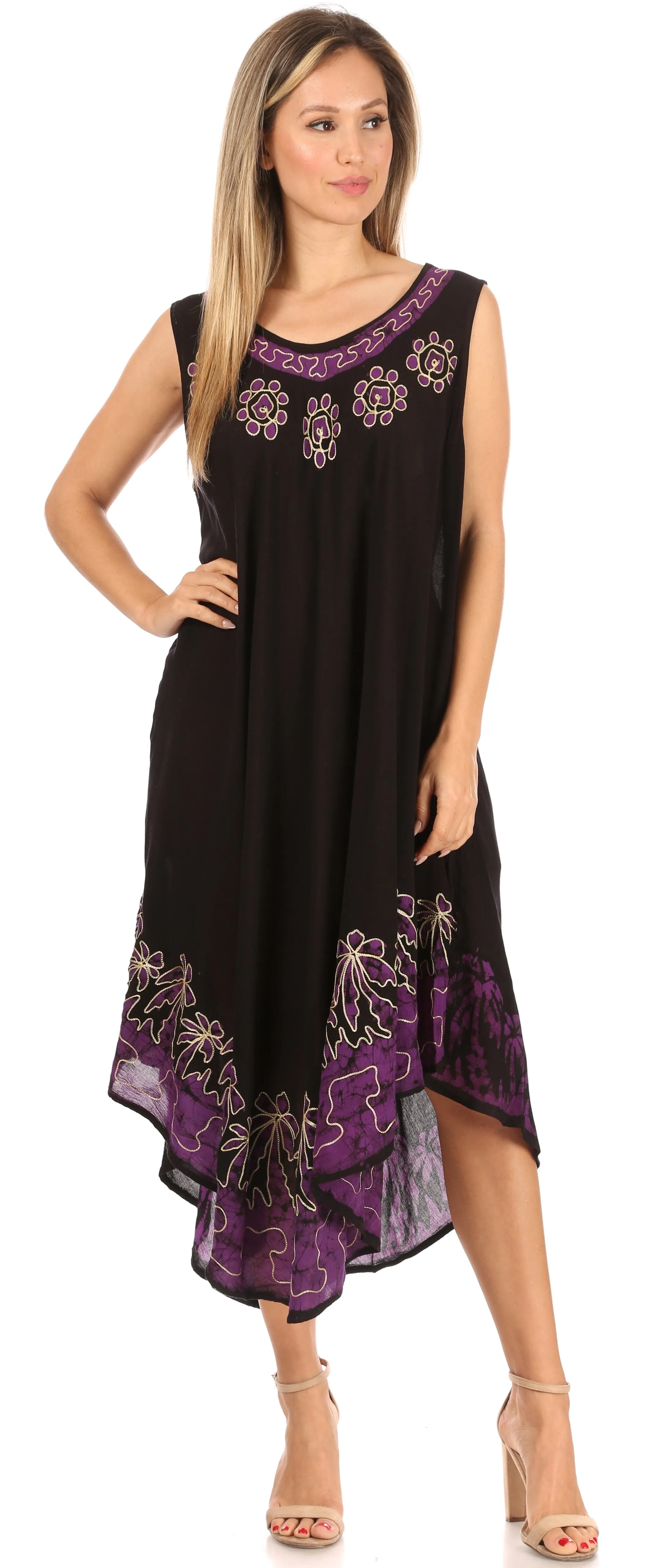 Sakkas Sundari Caftan Tank Dress / Cover Up