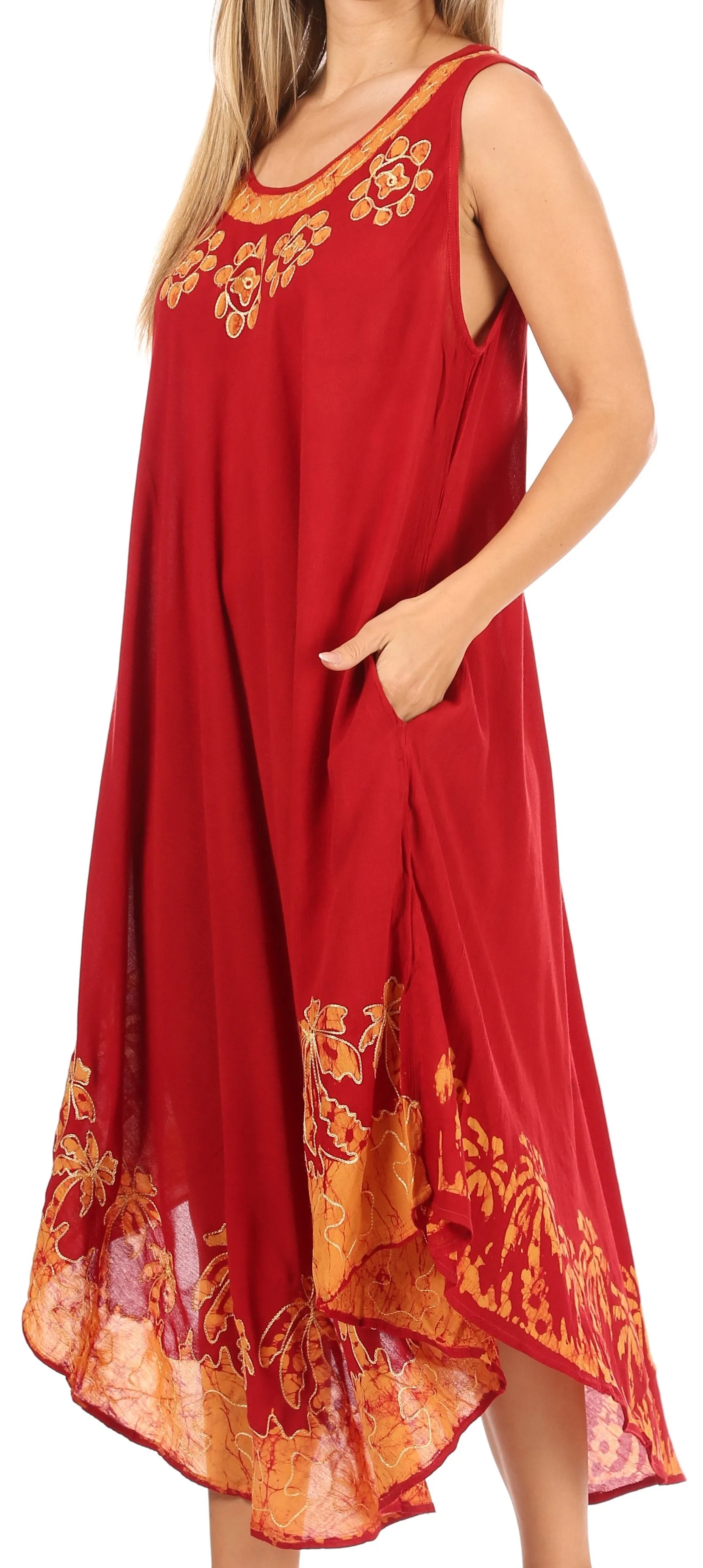 Sakkas Sundari Caftan Tank Dress / Cover Up