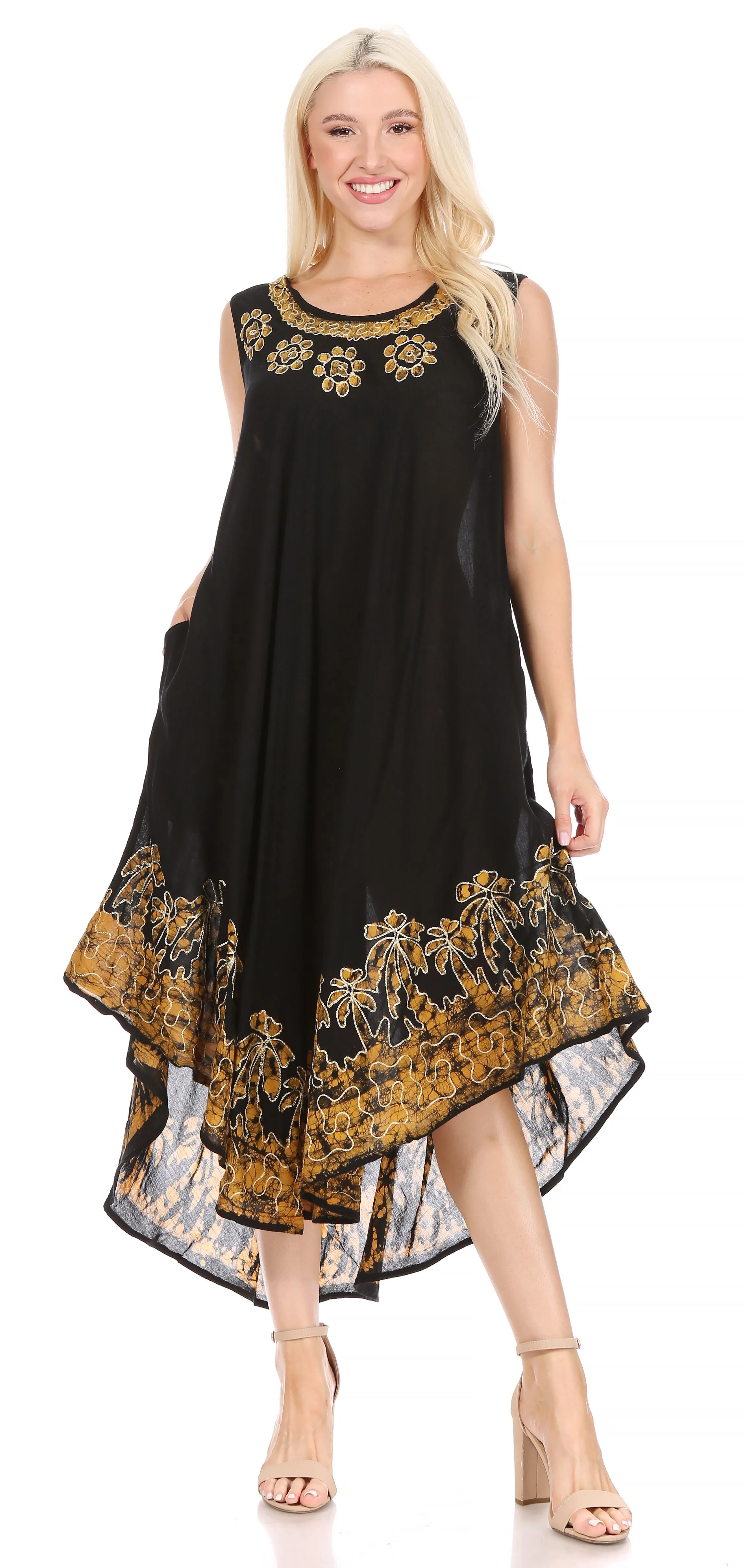 Sakkas Sundari Caftan Tank Dress / Cover Up