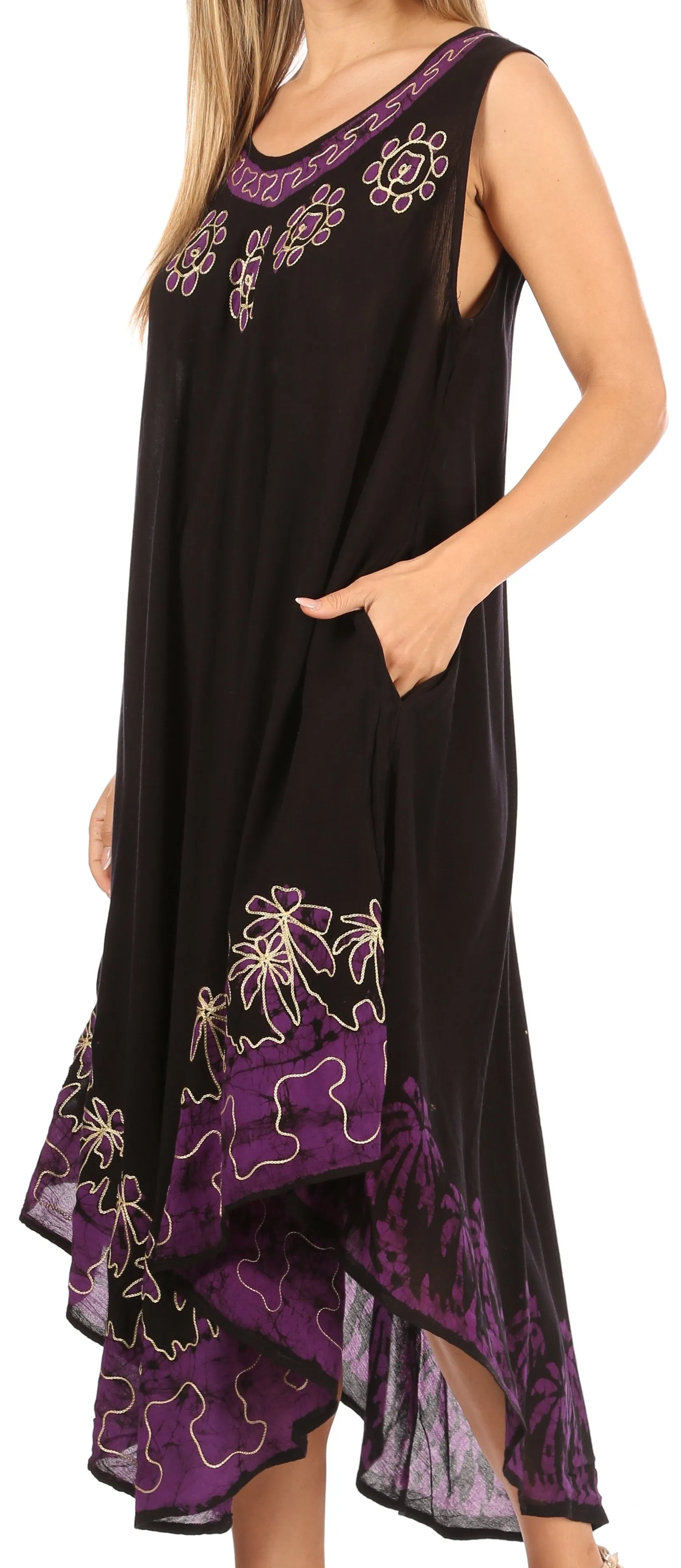 Sakkas Sundari Caftan Tank Dress / Cover Up