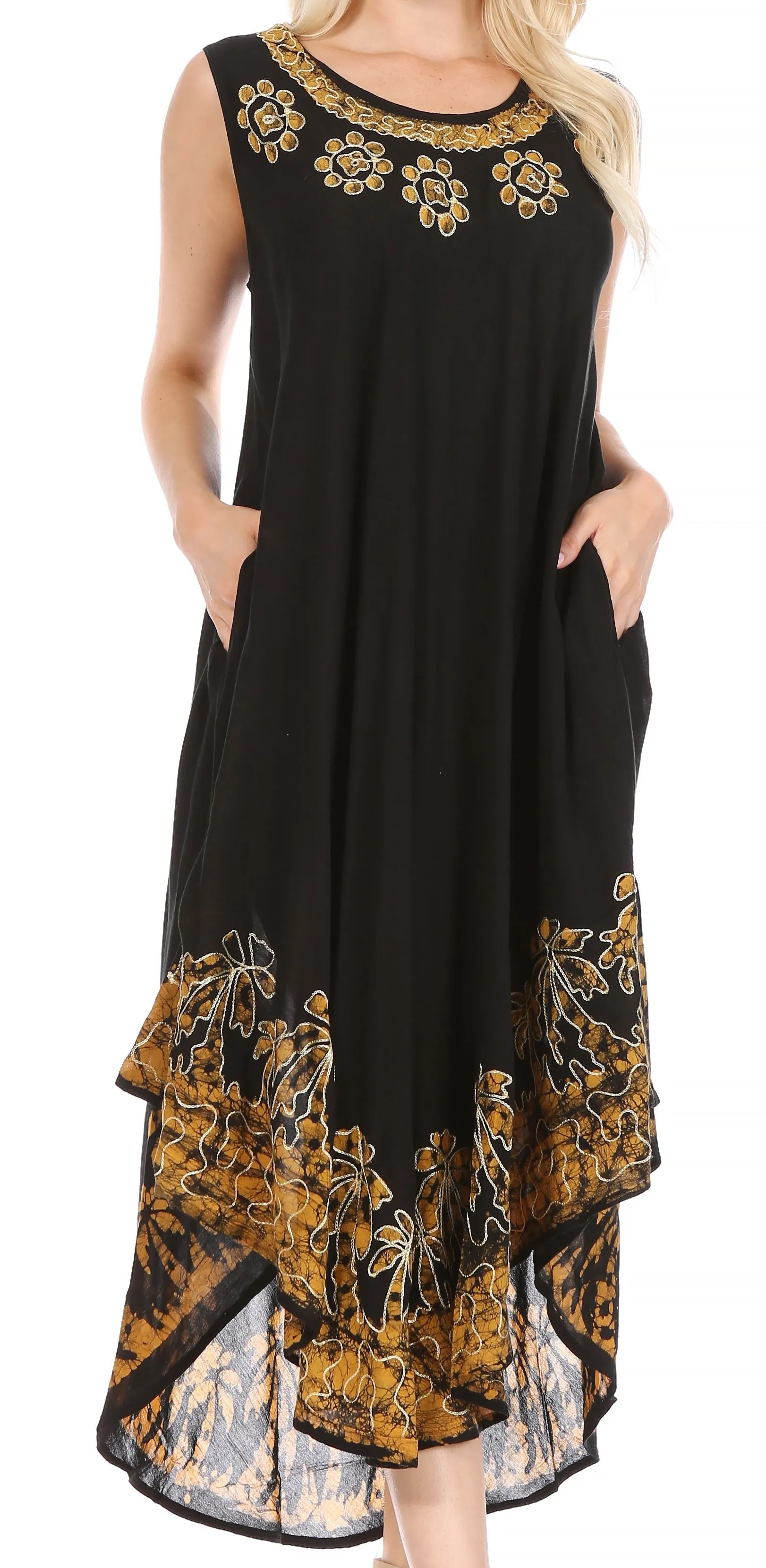 Sakkas Sundari Caftan Tank Dress / Cover Up