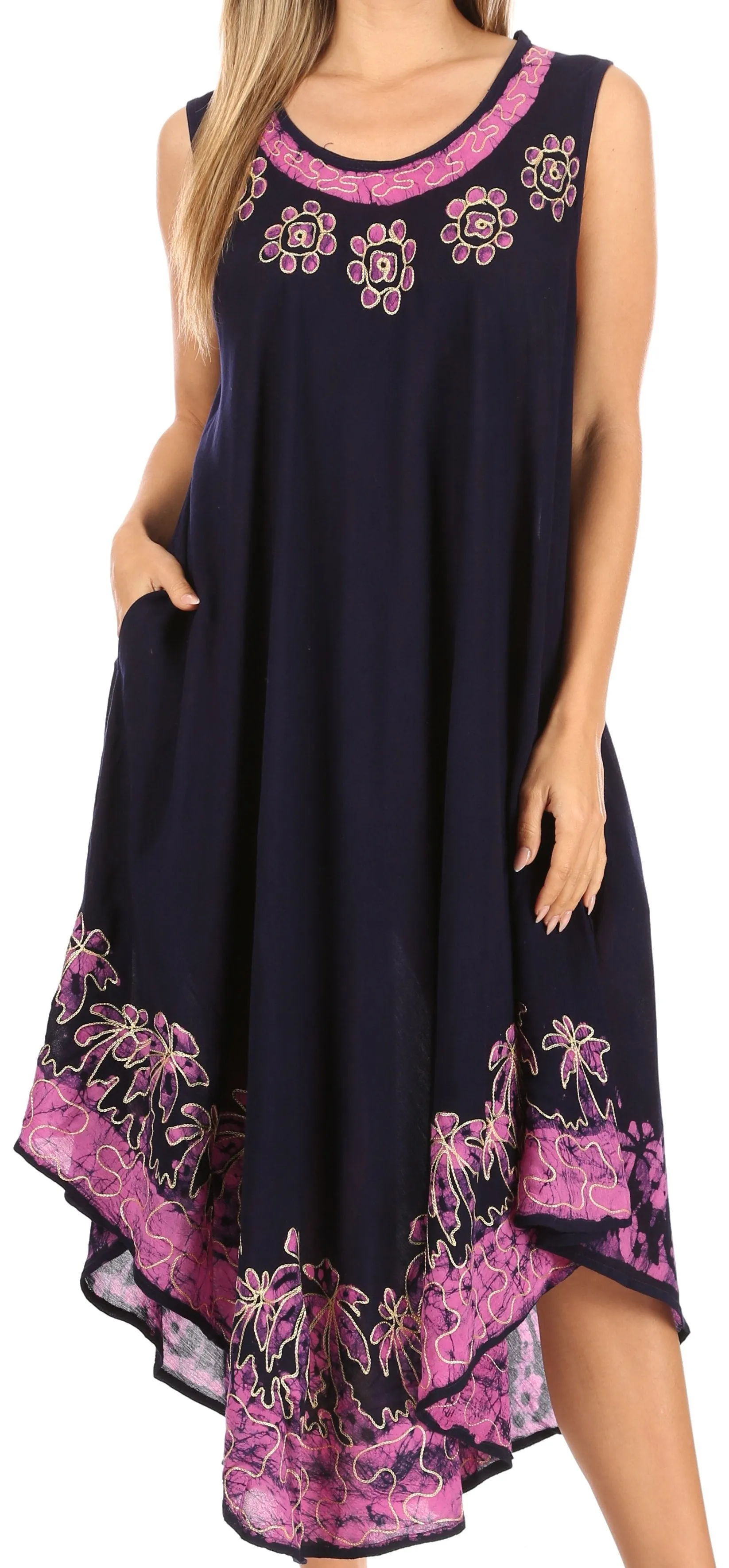 Sakkas Sundari Caftan Tank Dress / Cover Up