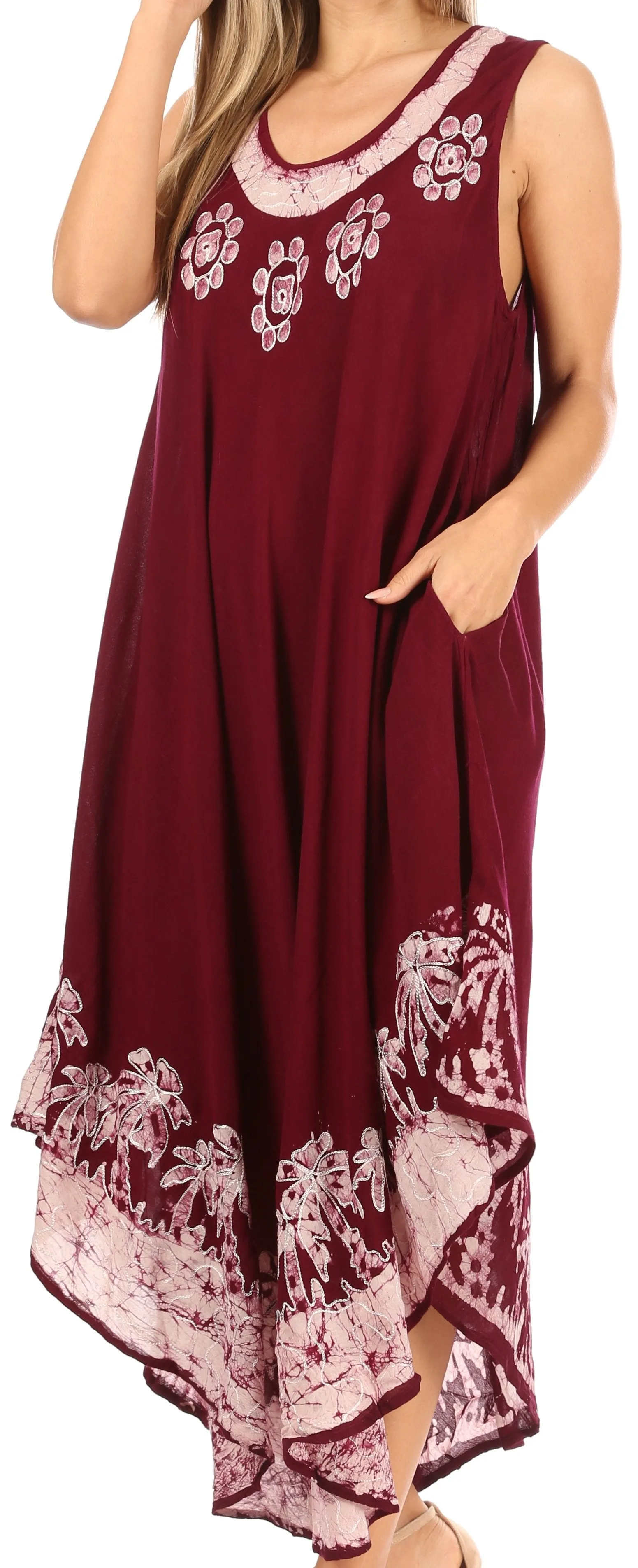 Sakkas Sundari Caftan Tank Dress / Cover Up