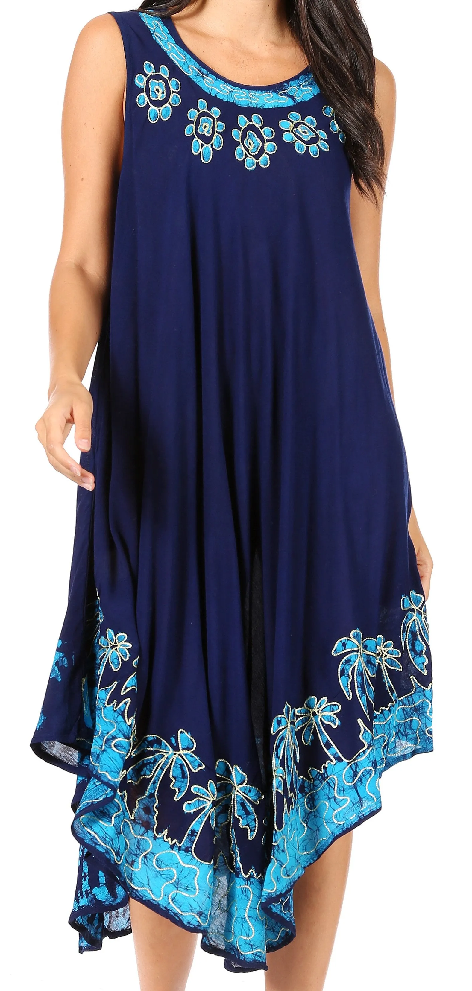 Sakkas Sundari Caftan Tank Dress / Cover Up