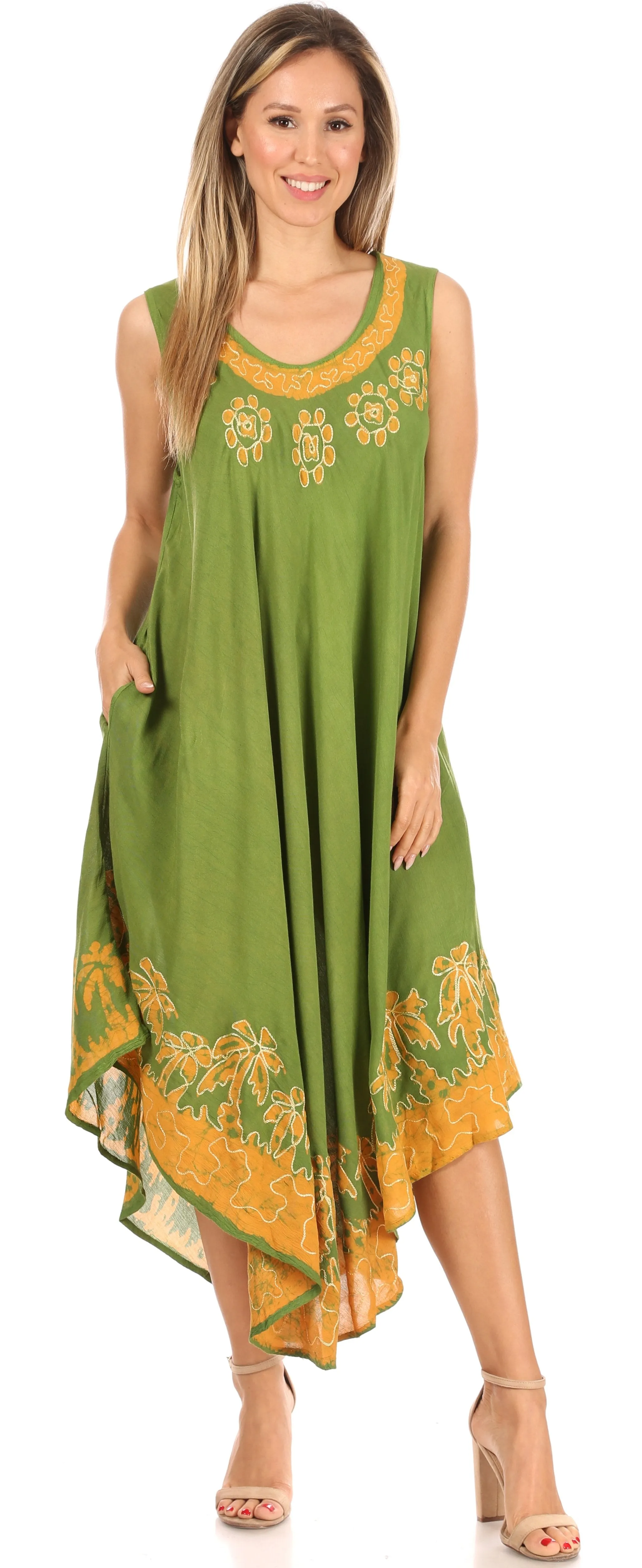 Sakkas Sundari Caftan Tank Dress / Cover Up