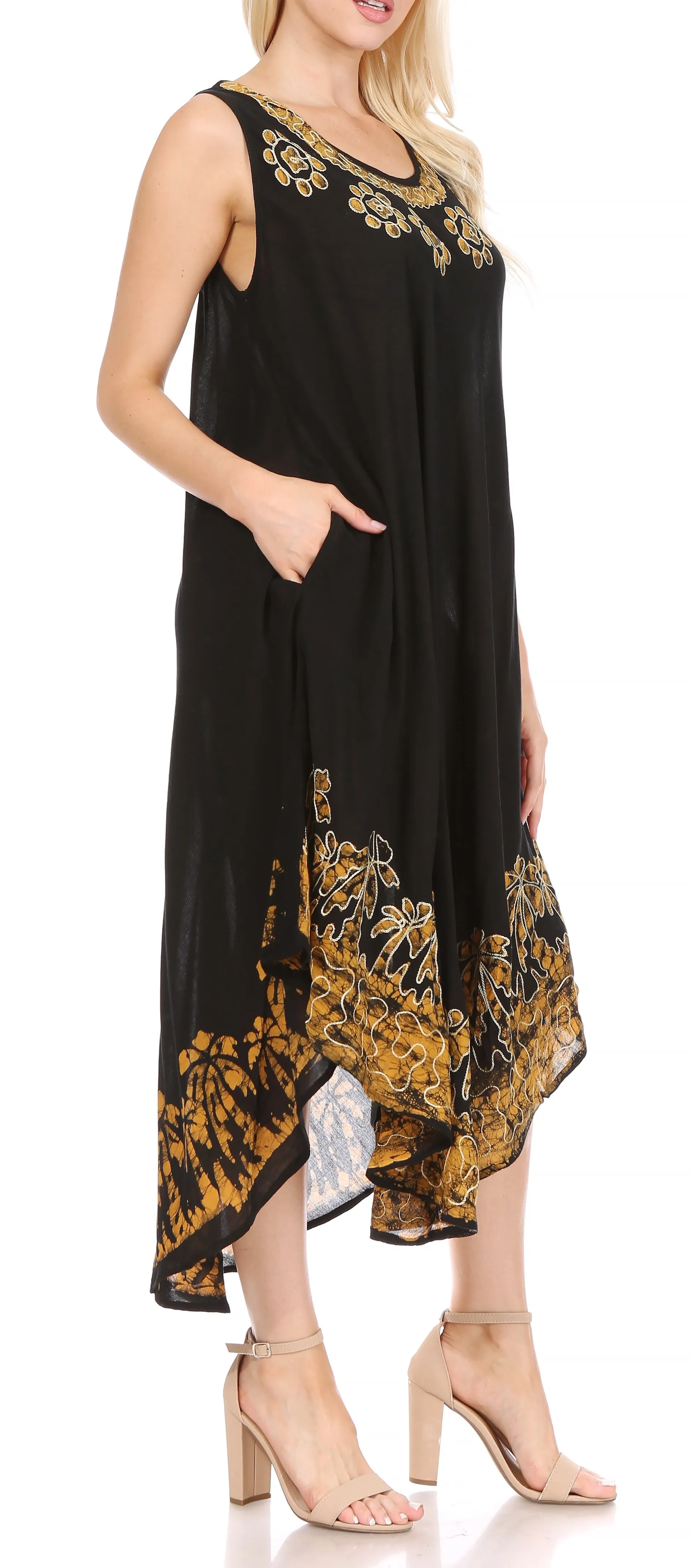 Sakkas Sundari Caftan Tank Dress / Cover Up