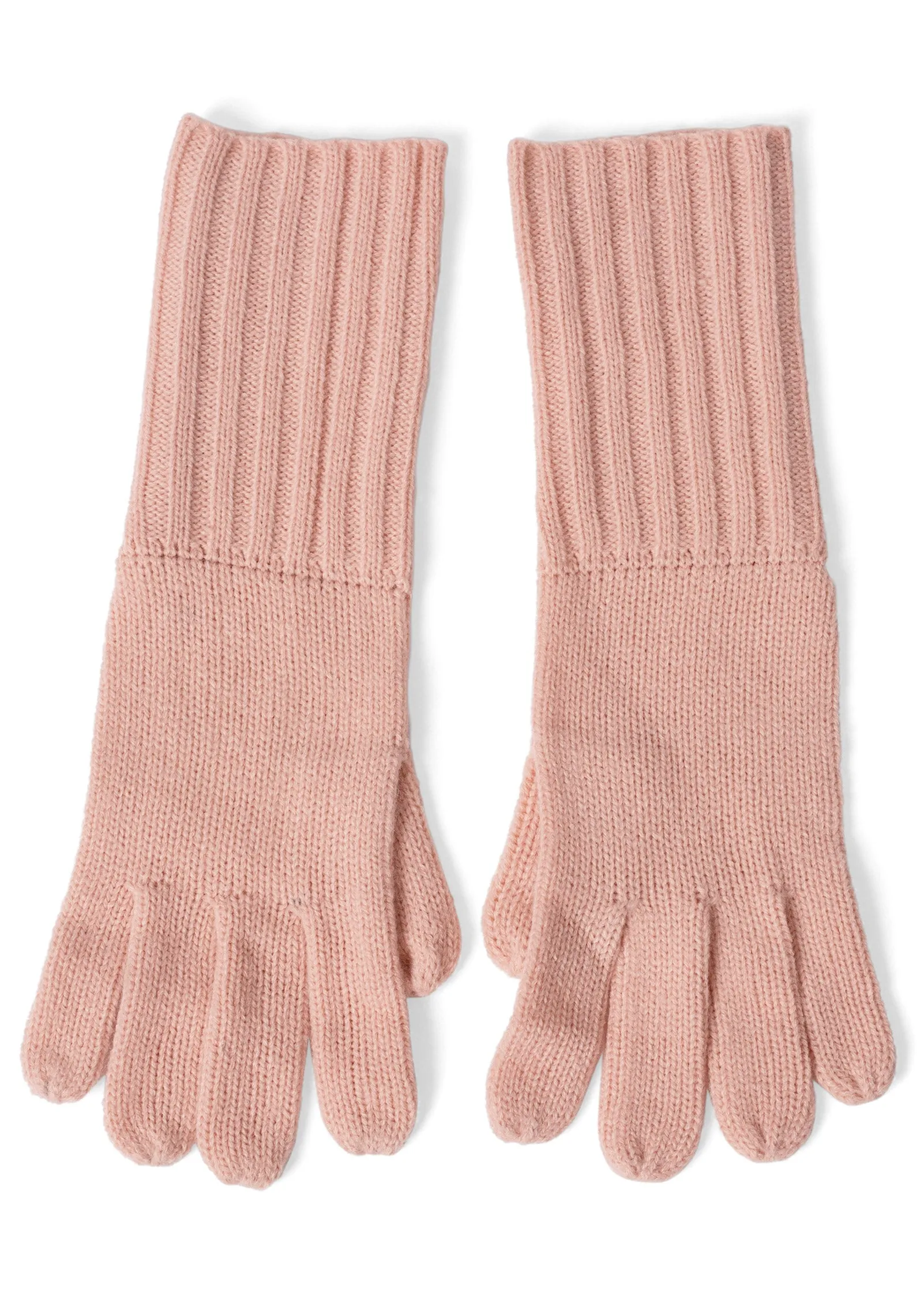 Scarf, Glove And Beanie Set - Light Pink