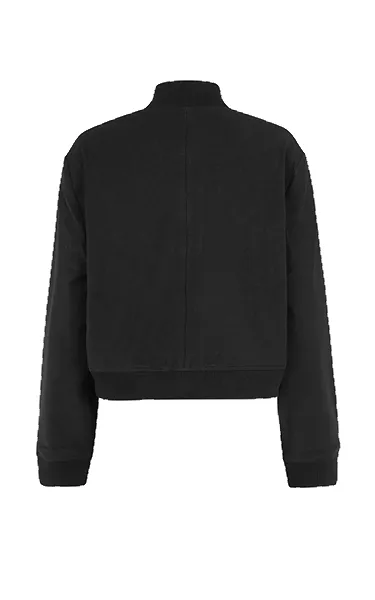 Second Female Black Bomber Jacket