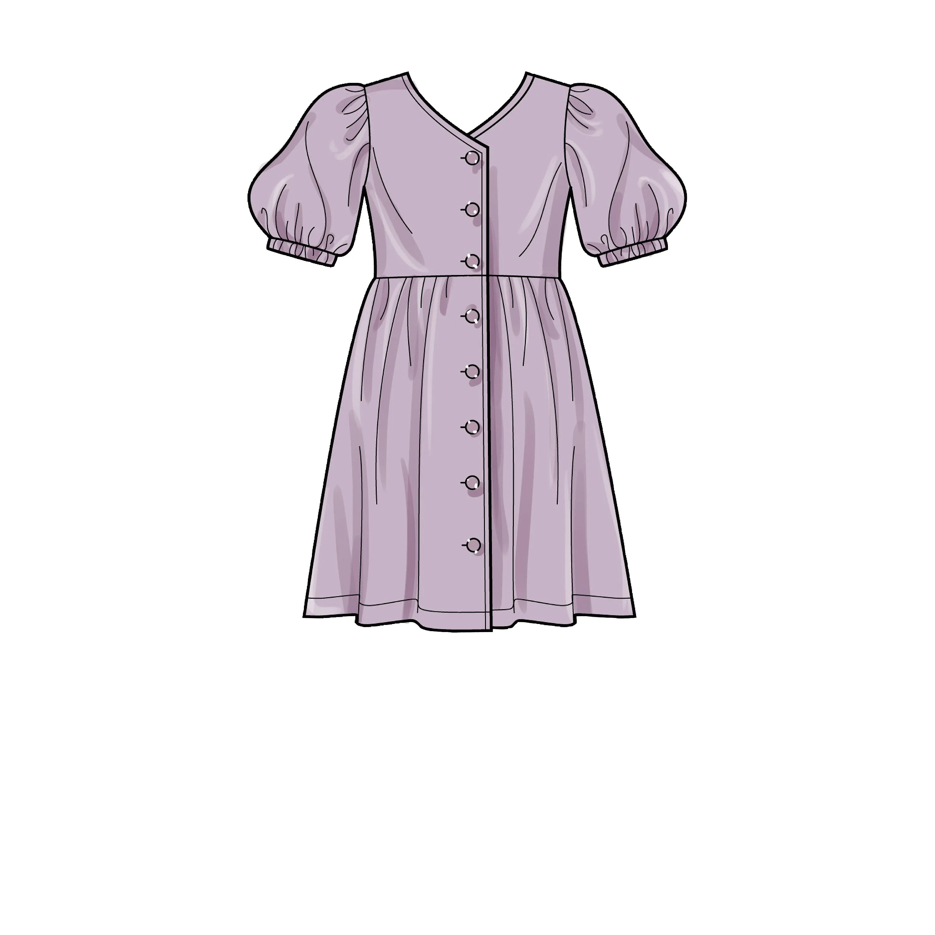 Simplicity Sewing Pattern S9281 Girls' Dresses, Top and Trousers