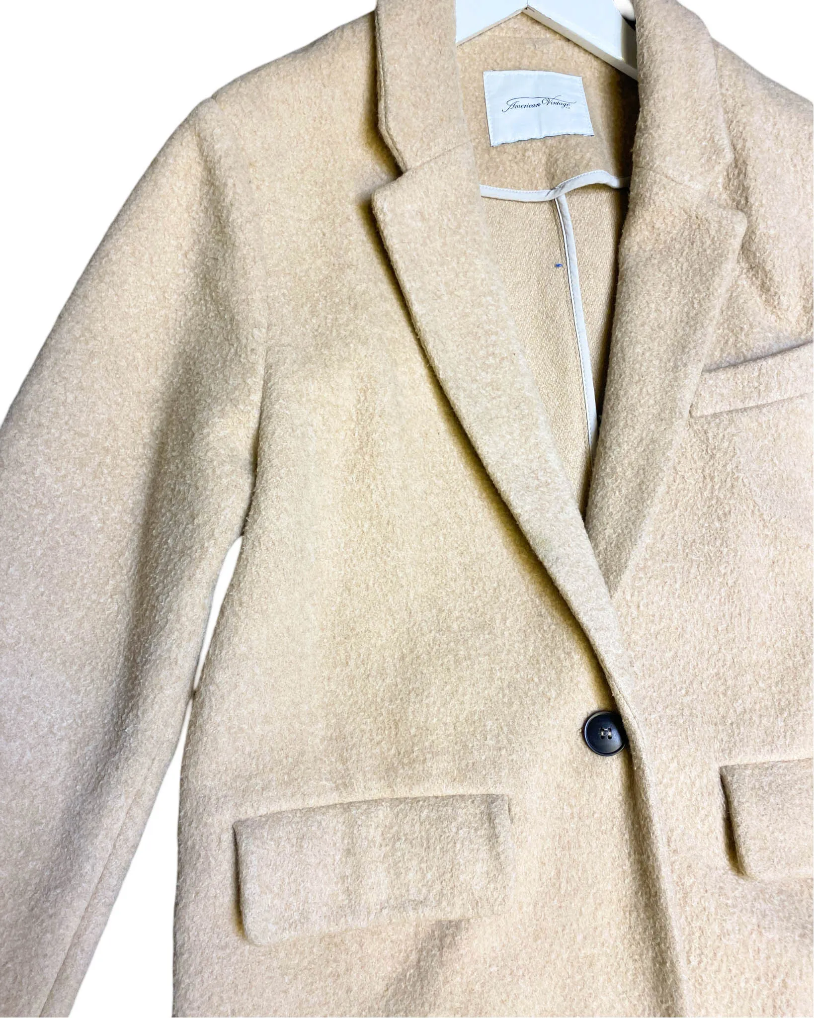 Size S - American Vintage Brushed Wool Coat